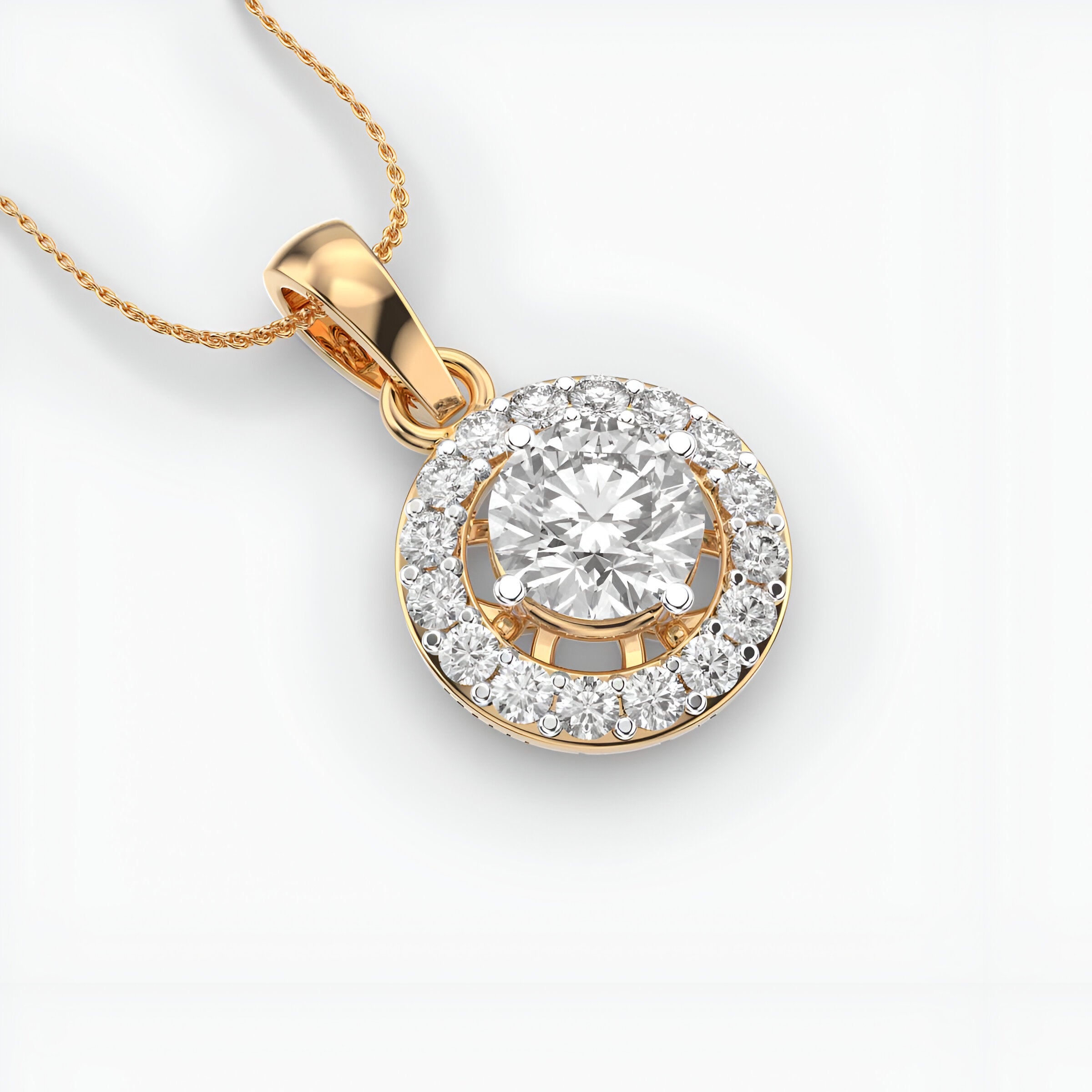 Morning Dew Diamond Pendant