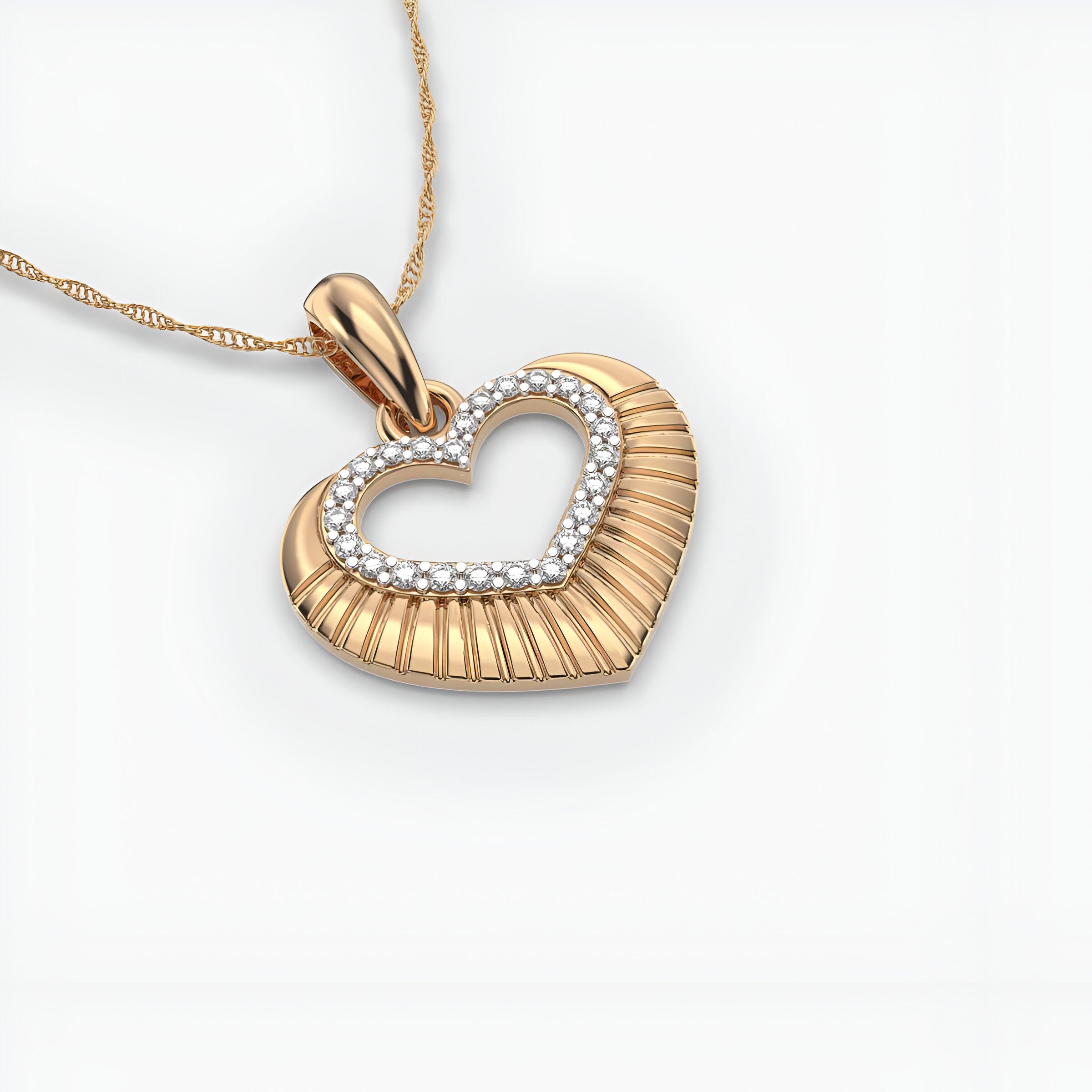 Ripples of Love Diamond Pendant