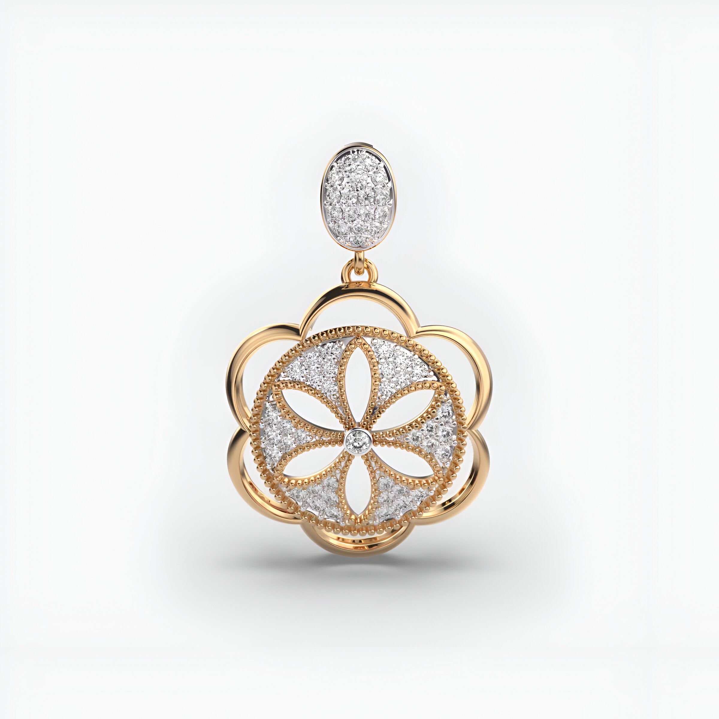 Floral Paradise Diamond Pendant