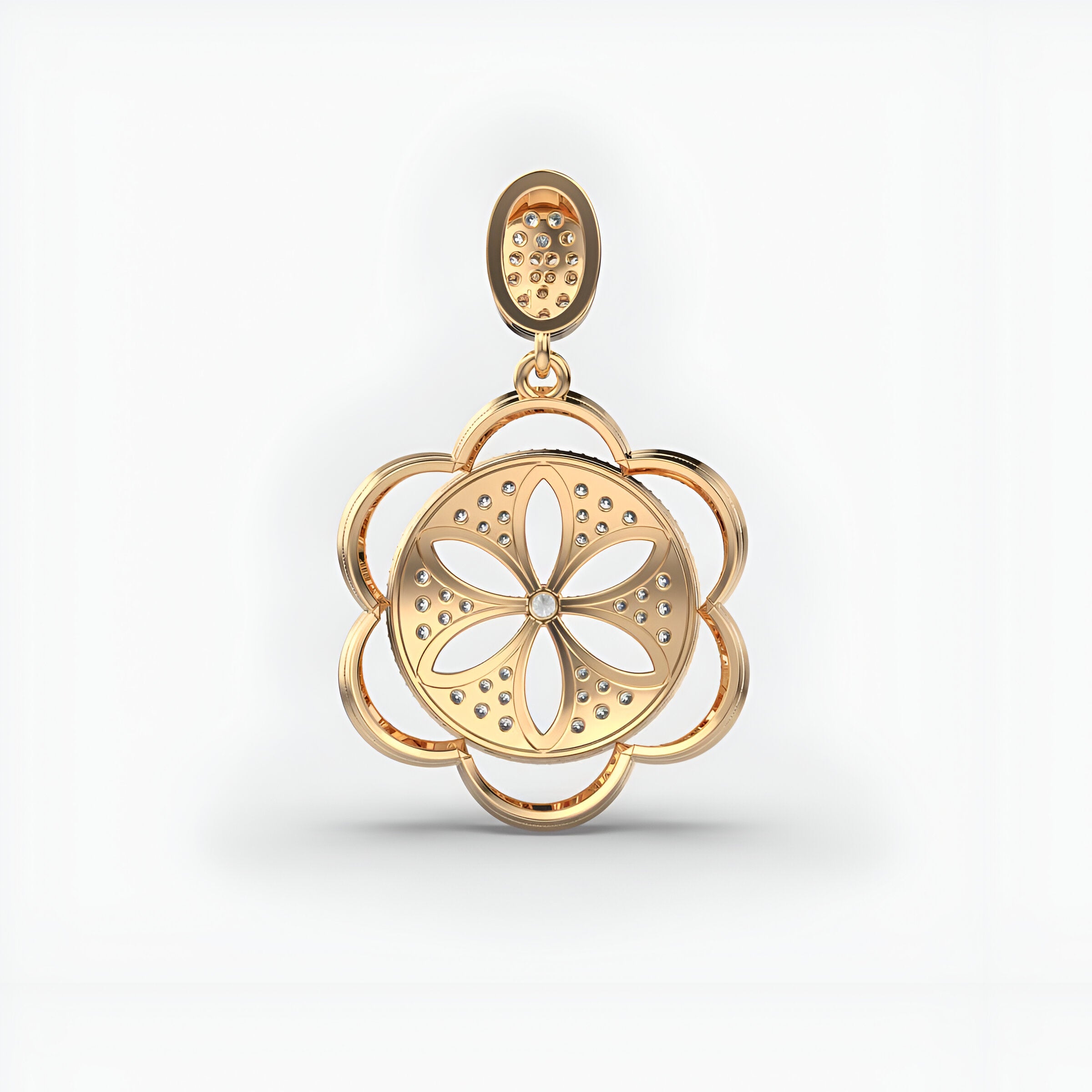 Floral Paradise Diamond Pendant