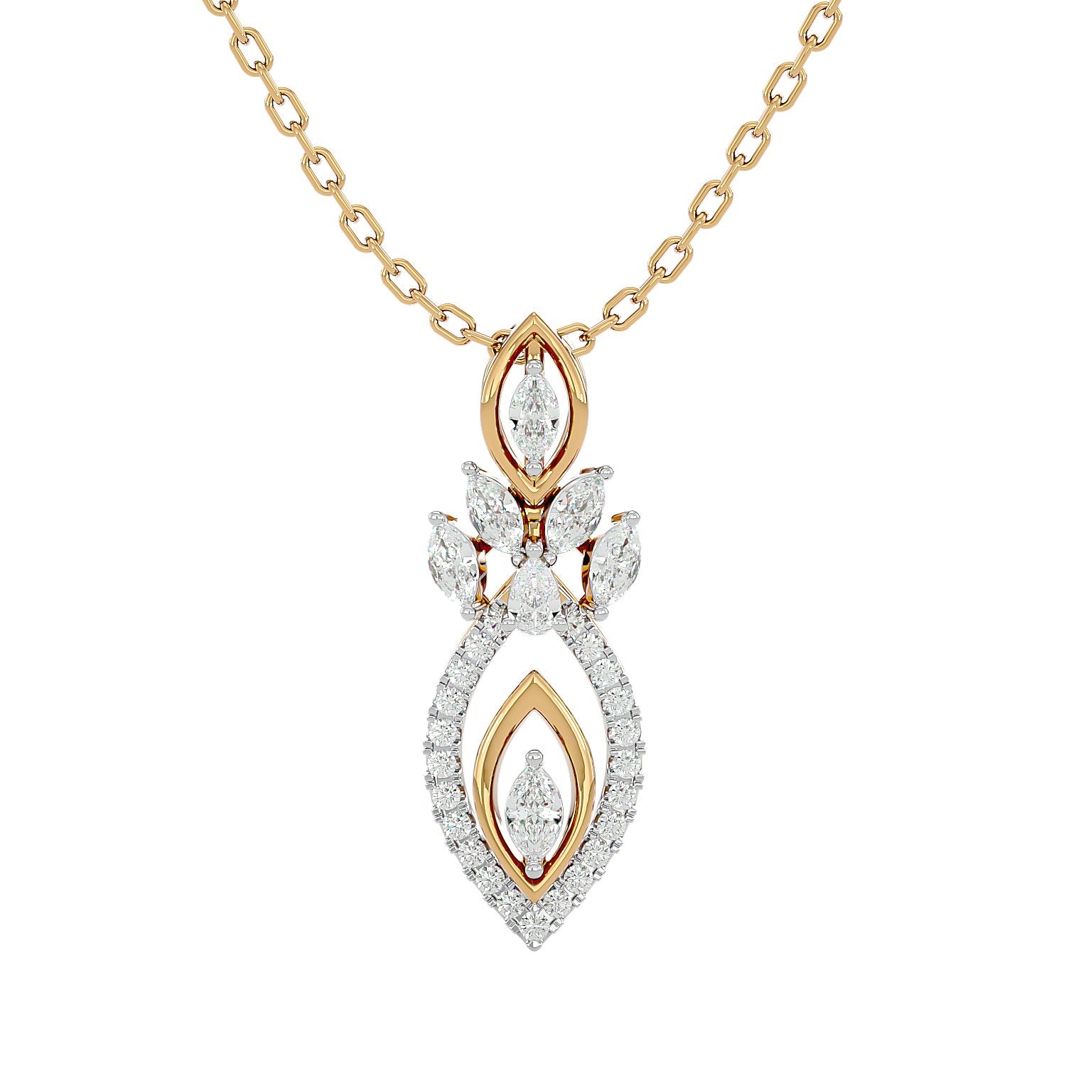 Petal Diamond Pendant