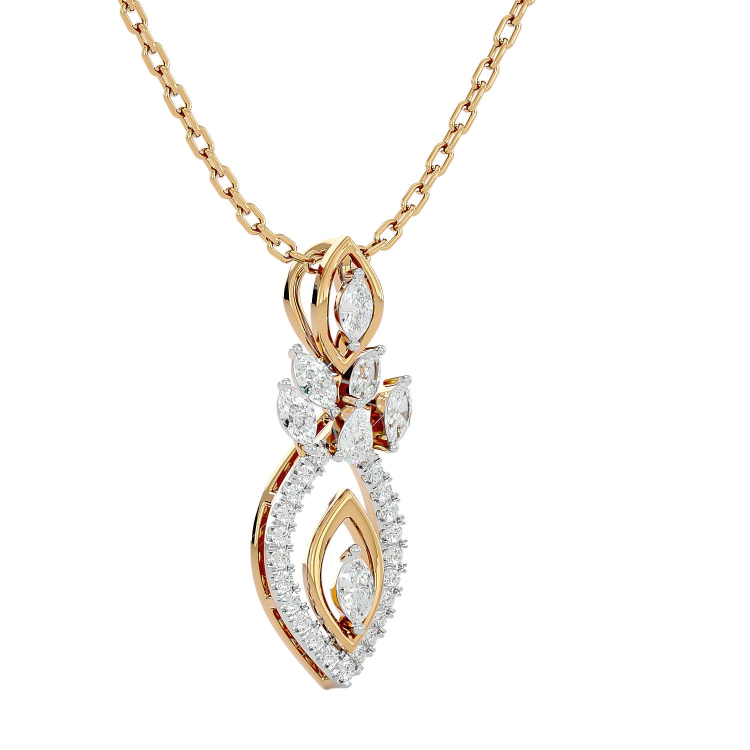 Petal Diamond Pendant