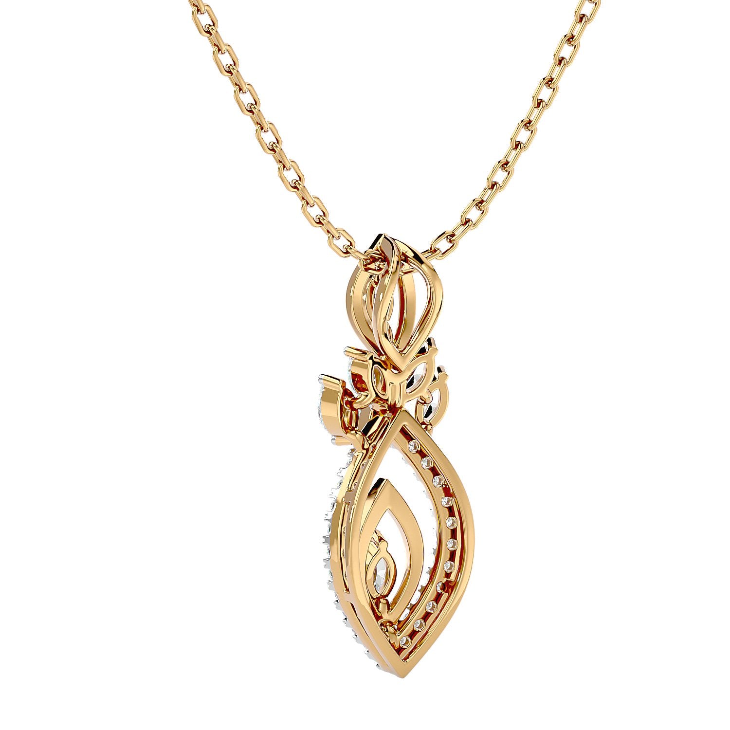 Petal Diamond Pendant