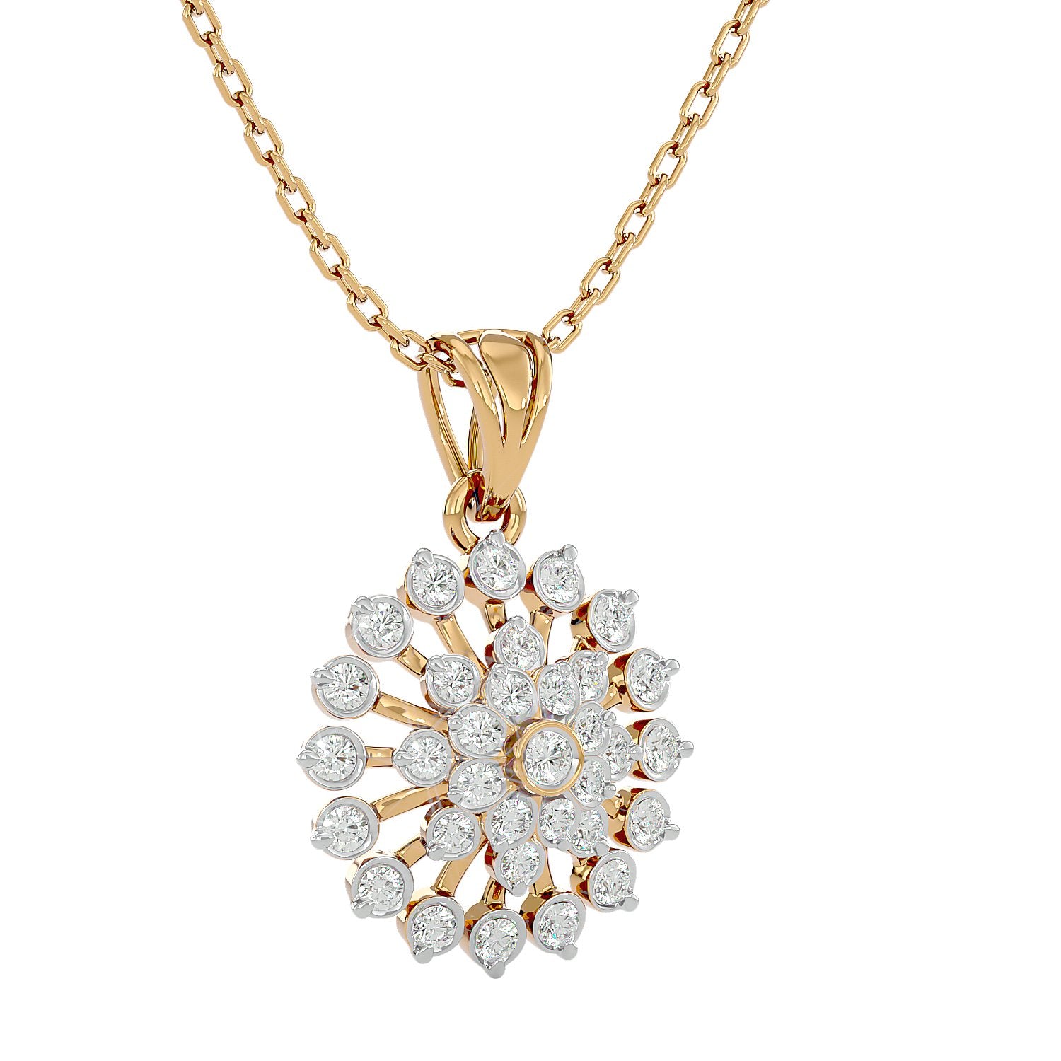 Rangoli Diamond Pendant