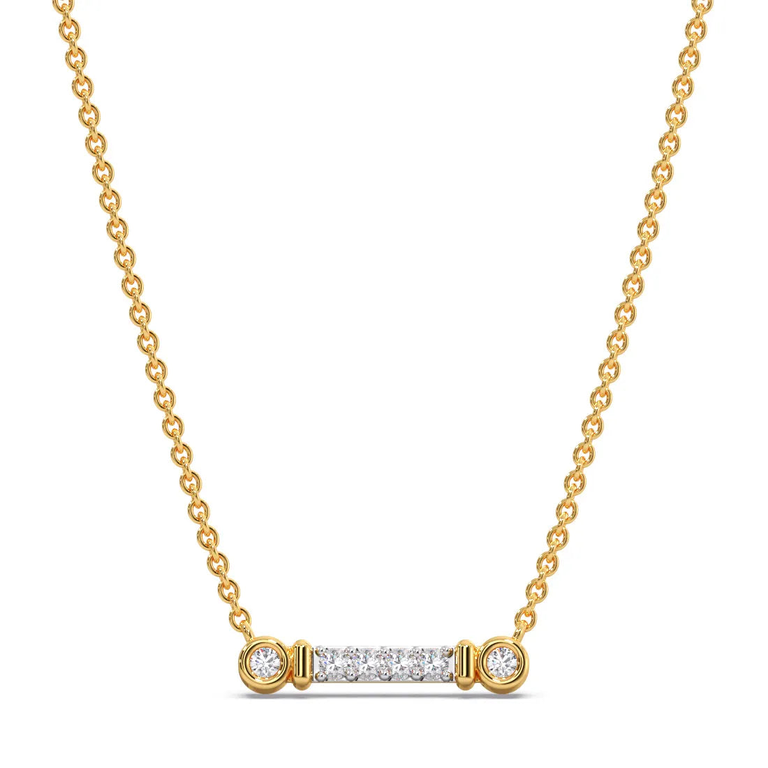 Minimalist Aesthetic Diamond Pendant Necklace