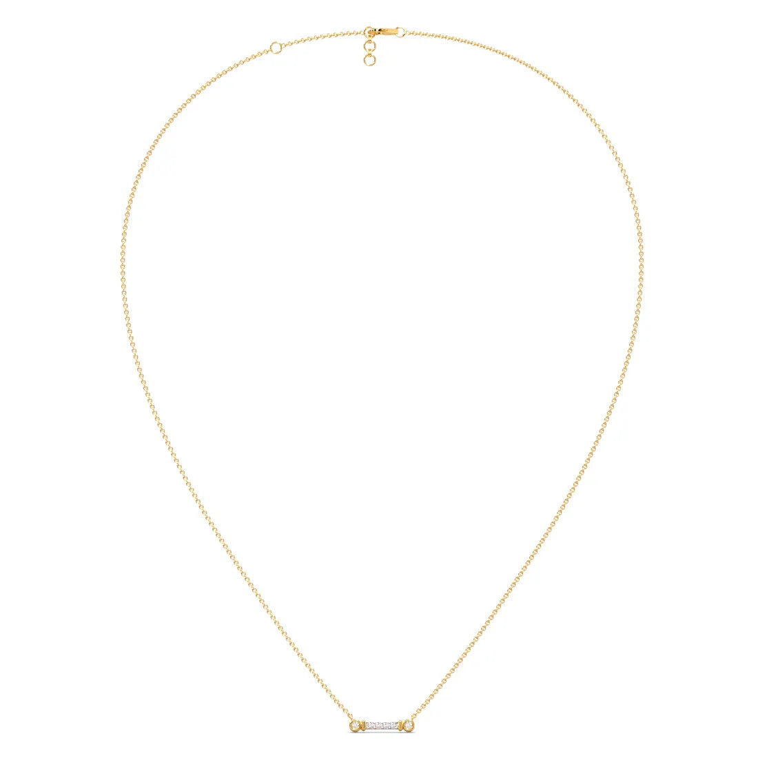 Minimalist Aesthetic Diamond Pendant Necklace