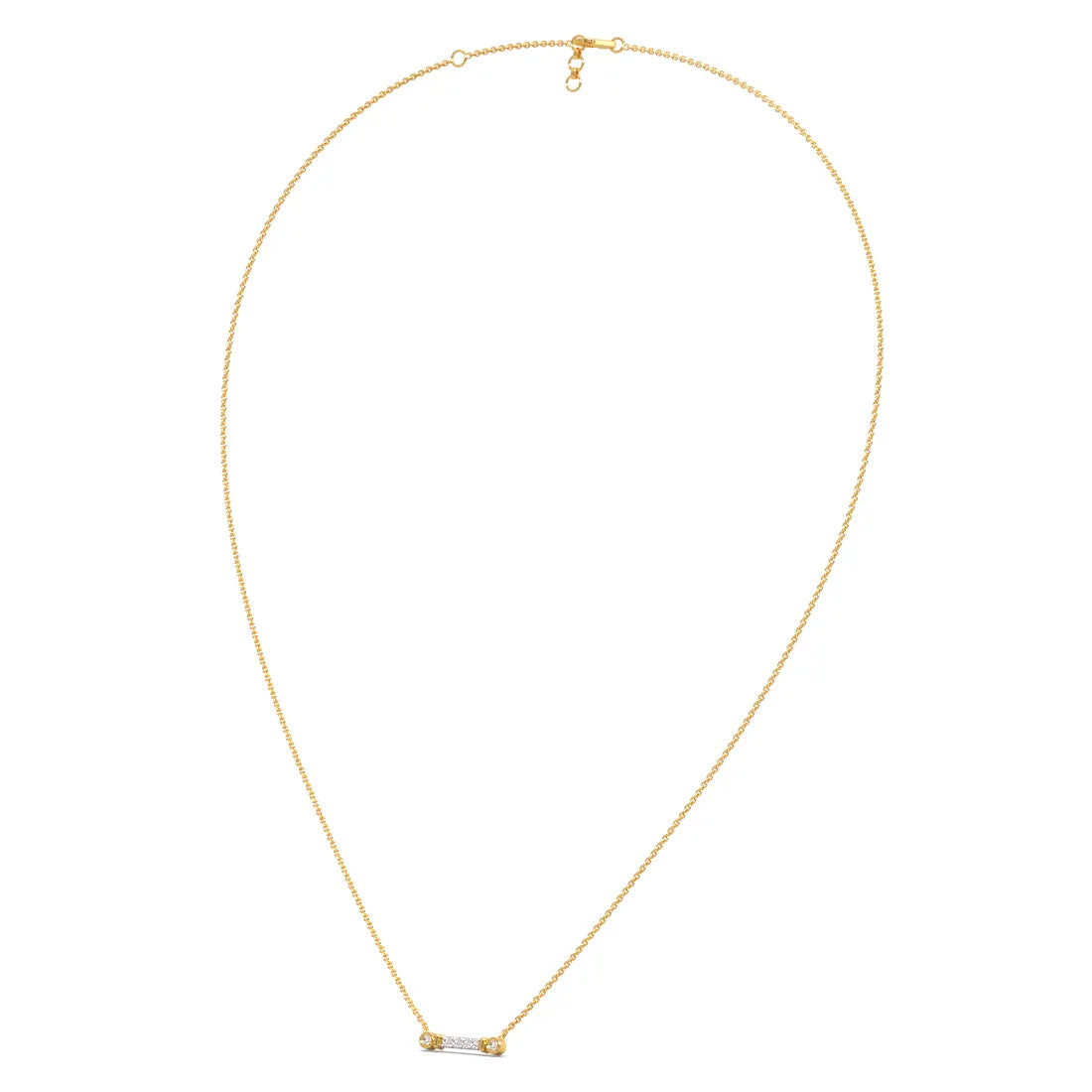 Minimalist Aesthetic Diamond Pendant Necklace