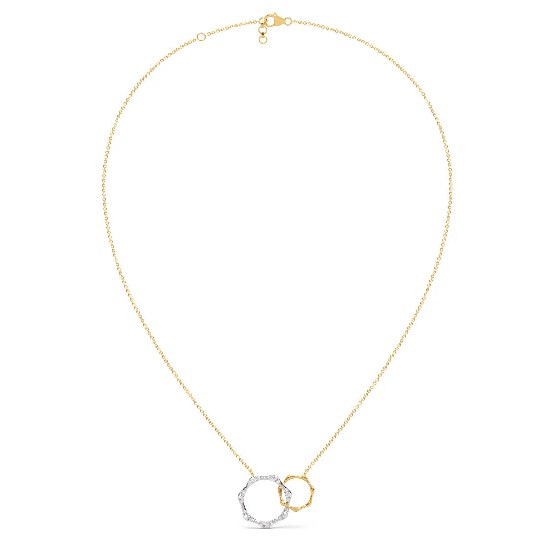 Interlocked Allure Diamond Pendan & Necklace