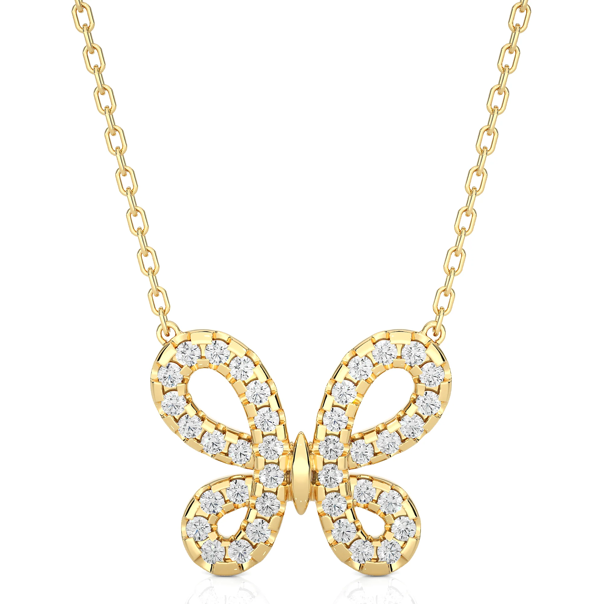 The Beguiling Butterfly Pendant With Chain