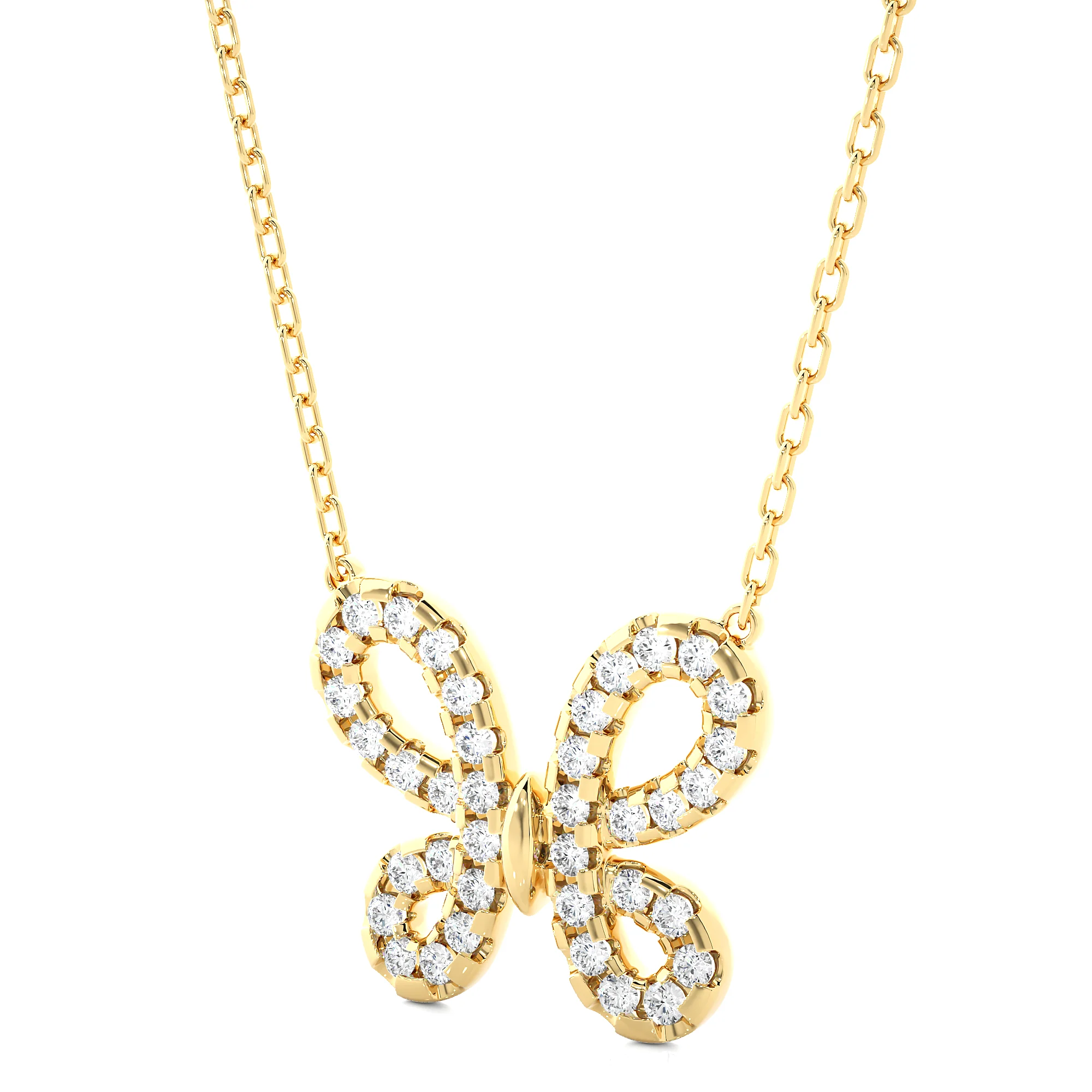 The Beguiling Butterfly Pendant With Chain