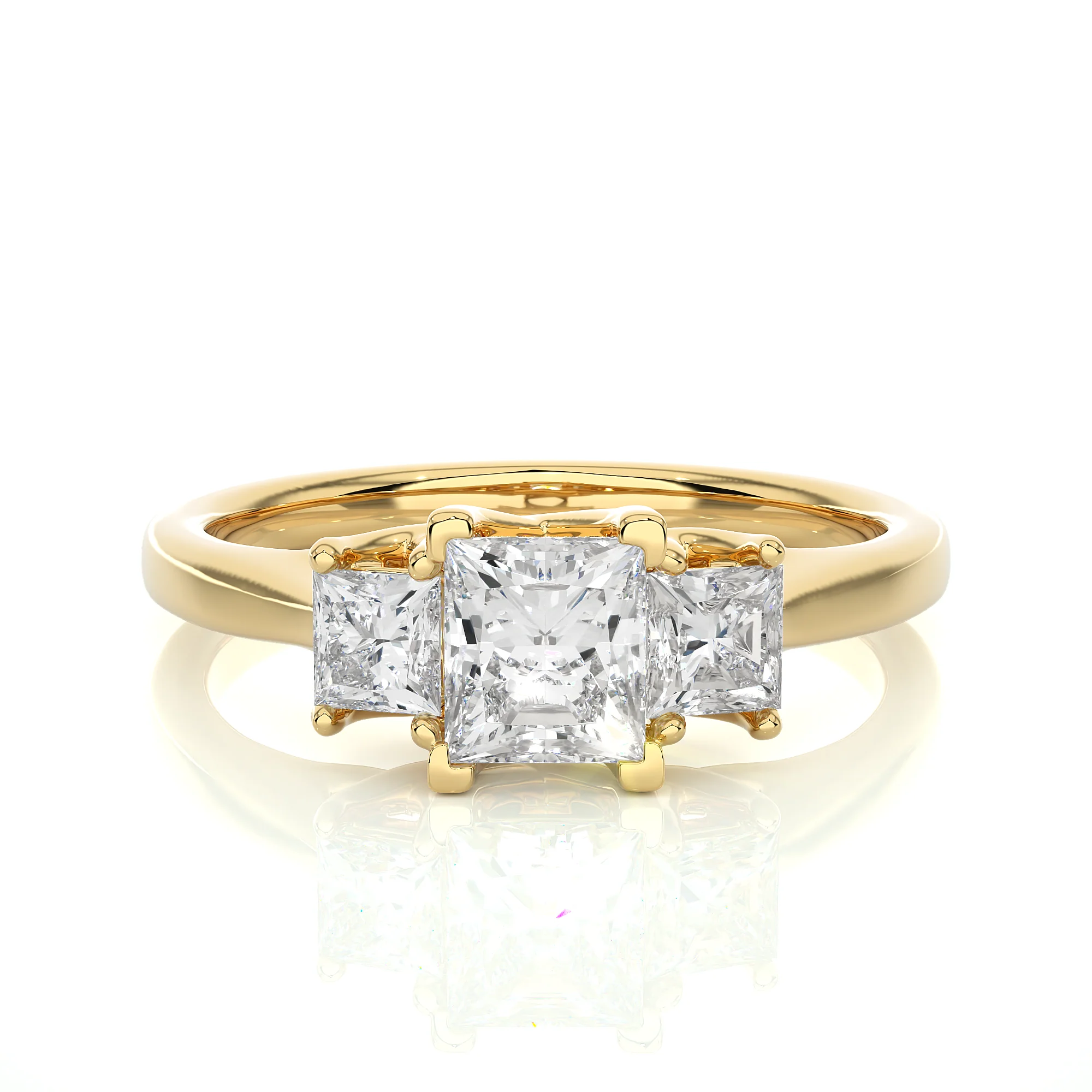 Tri-Quad Eternity Ring