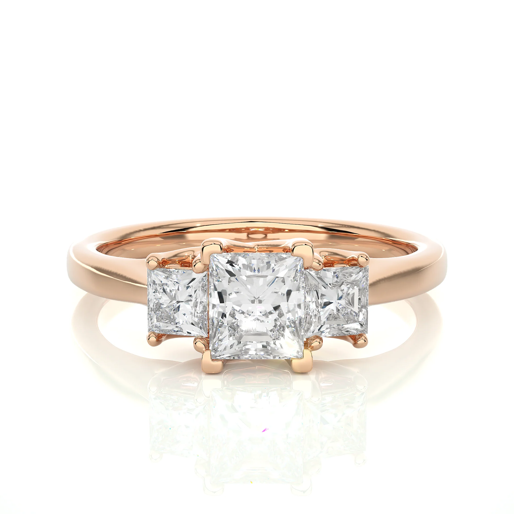 Tri-Quad Eternity Ring