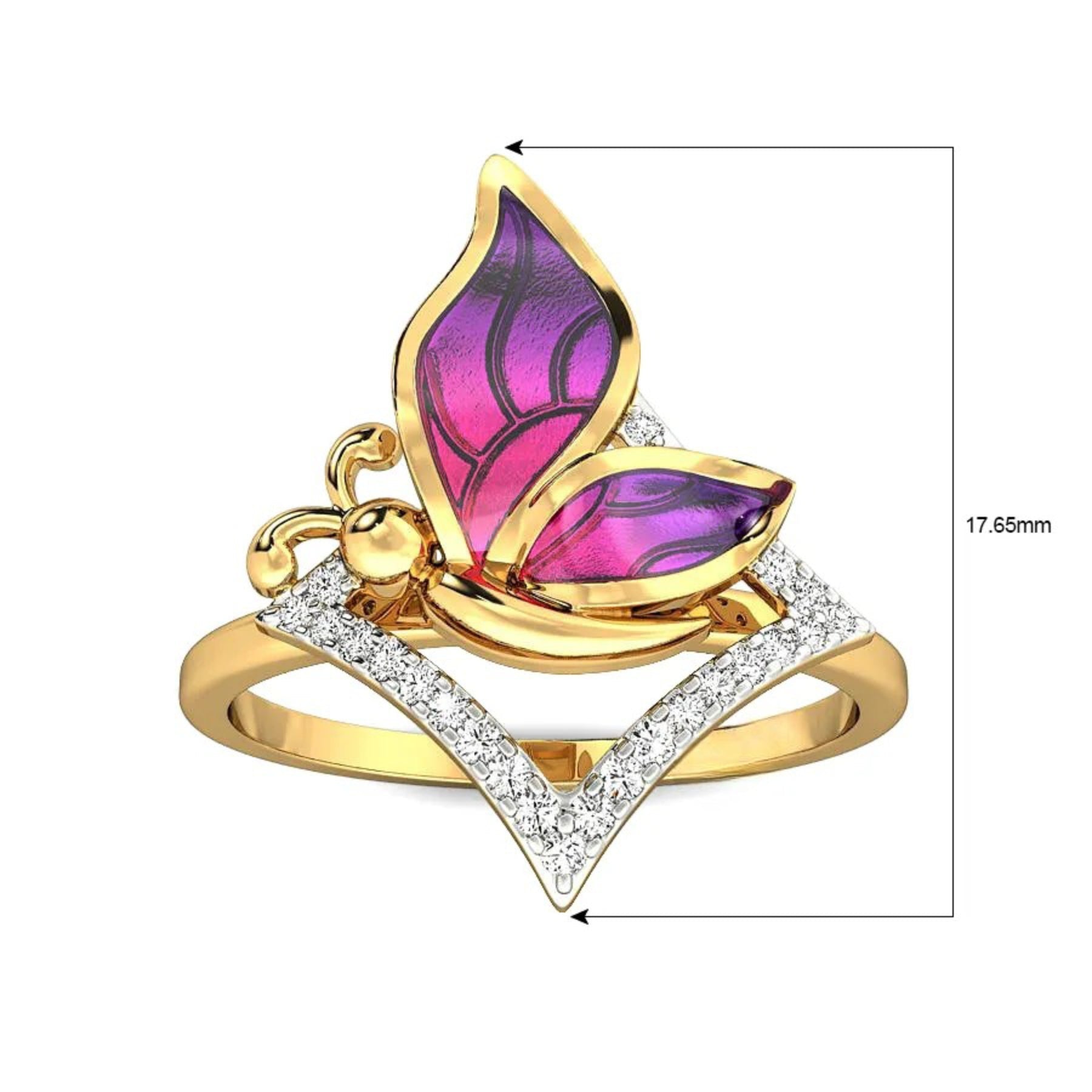 Kina Butterfly Diamond Ring