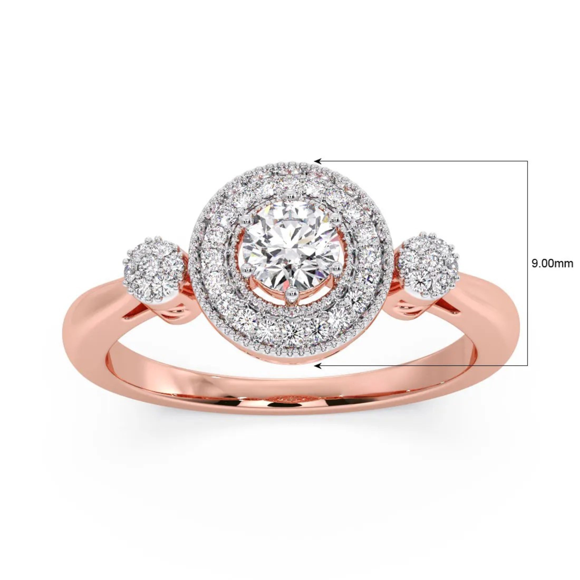 Rozetta Solitaire Diamond Ring