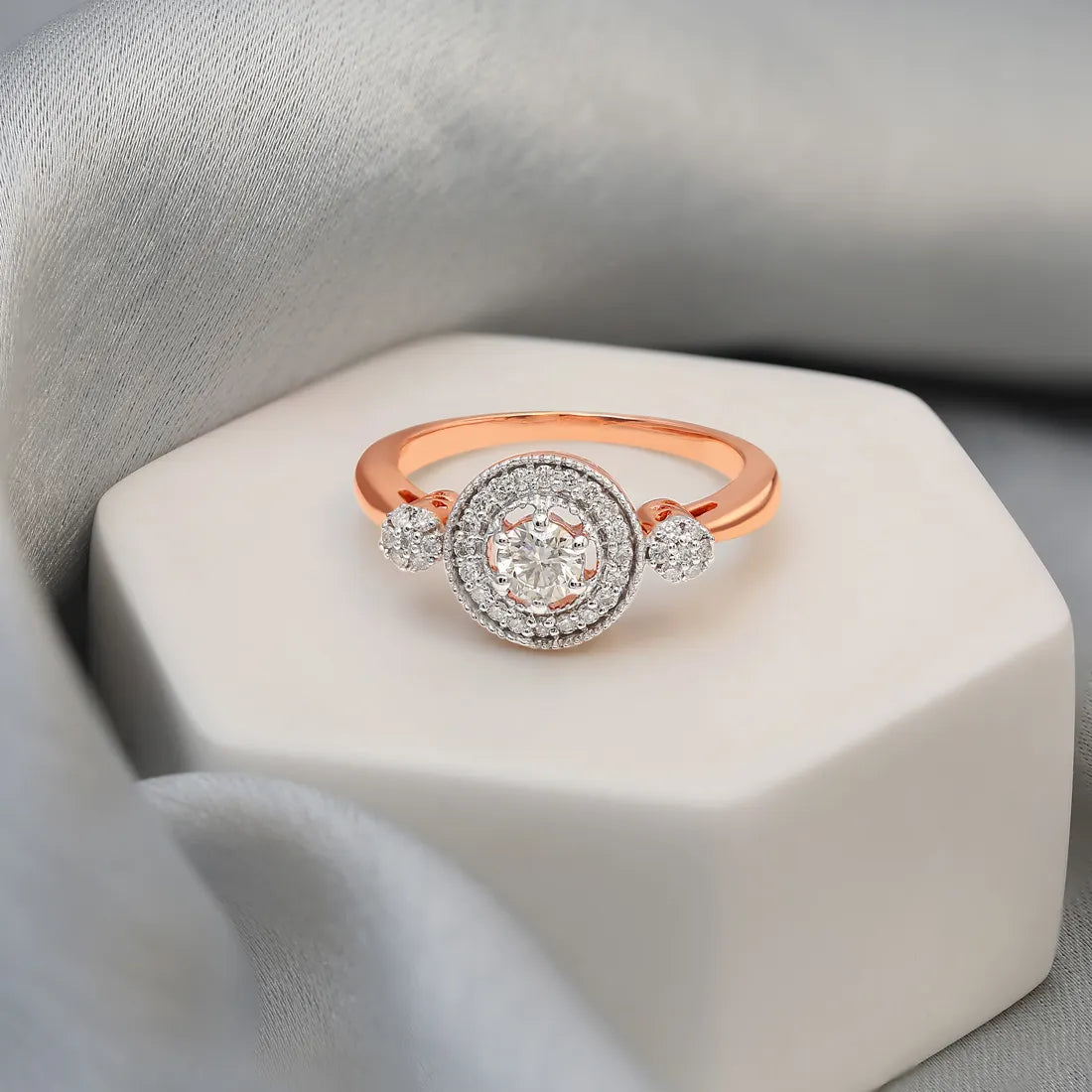 Rozetta Solitaire Diamond Ring