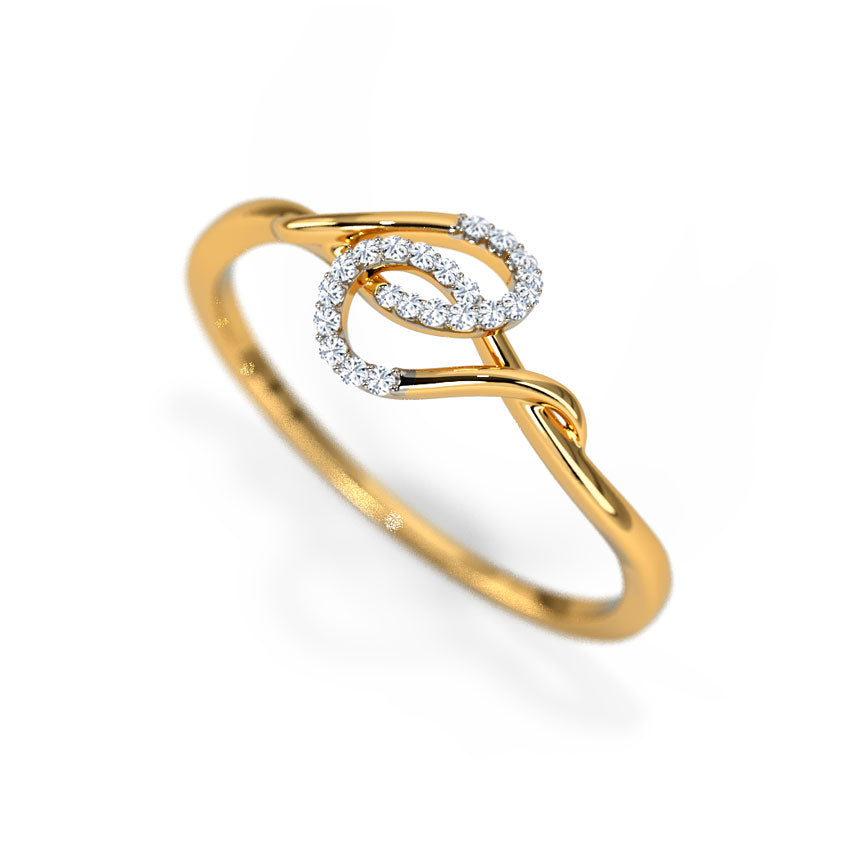 Cleora Knot Diamond Ring