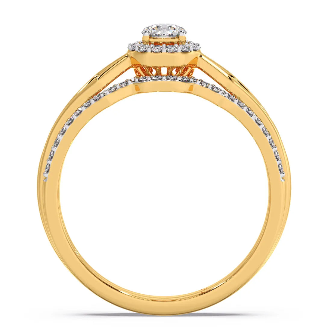 Majestic Solitaire Diamond Ring & Band