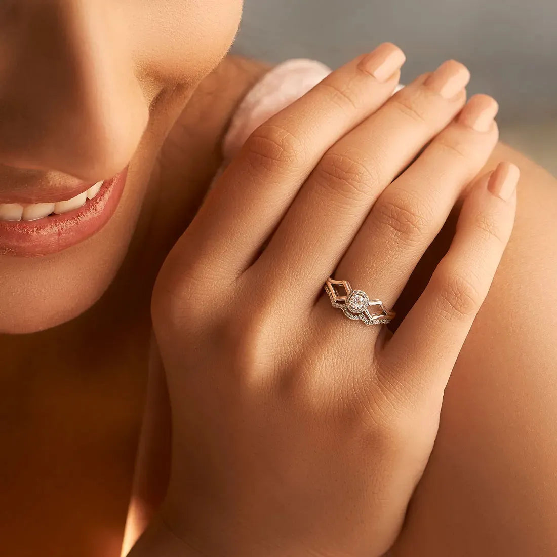 Majestic Solitaire Diamond Ring & Band