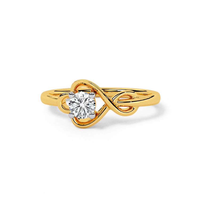 Glimmering Petals Diamond Ring