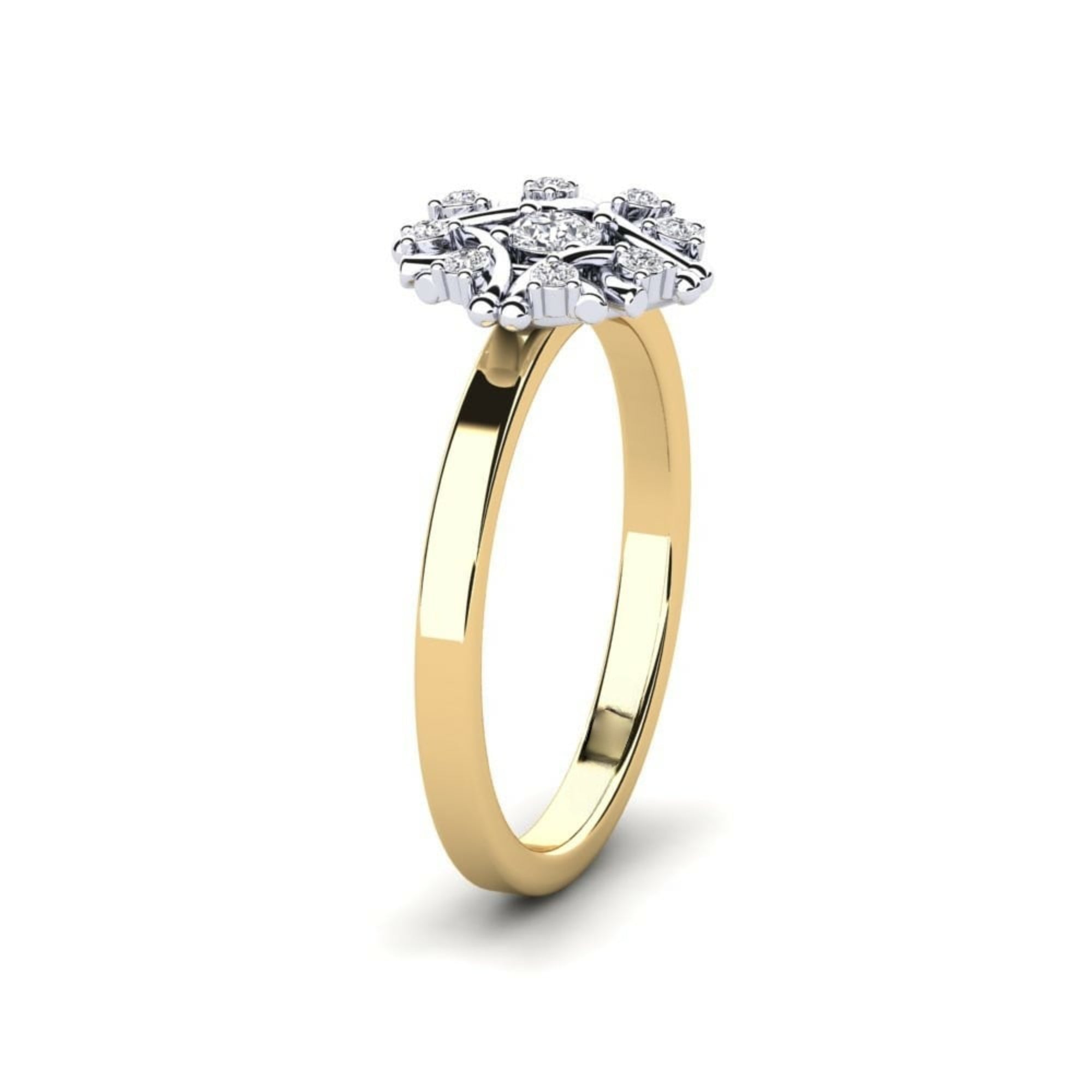 Ekrinol Flower Diamond Ring