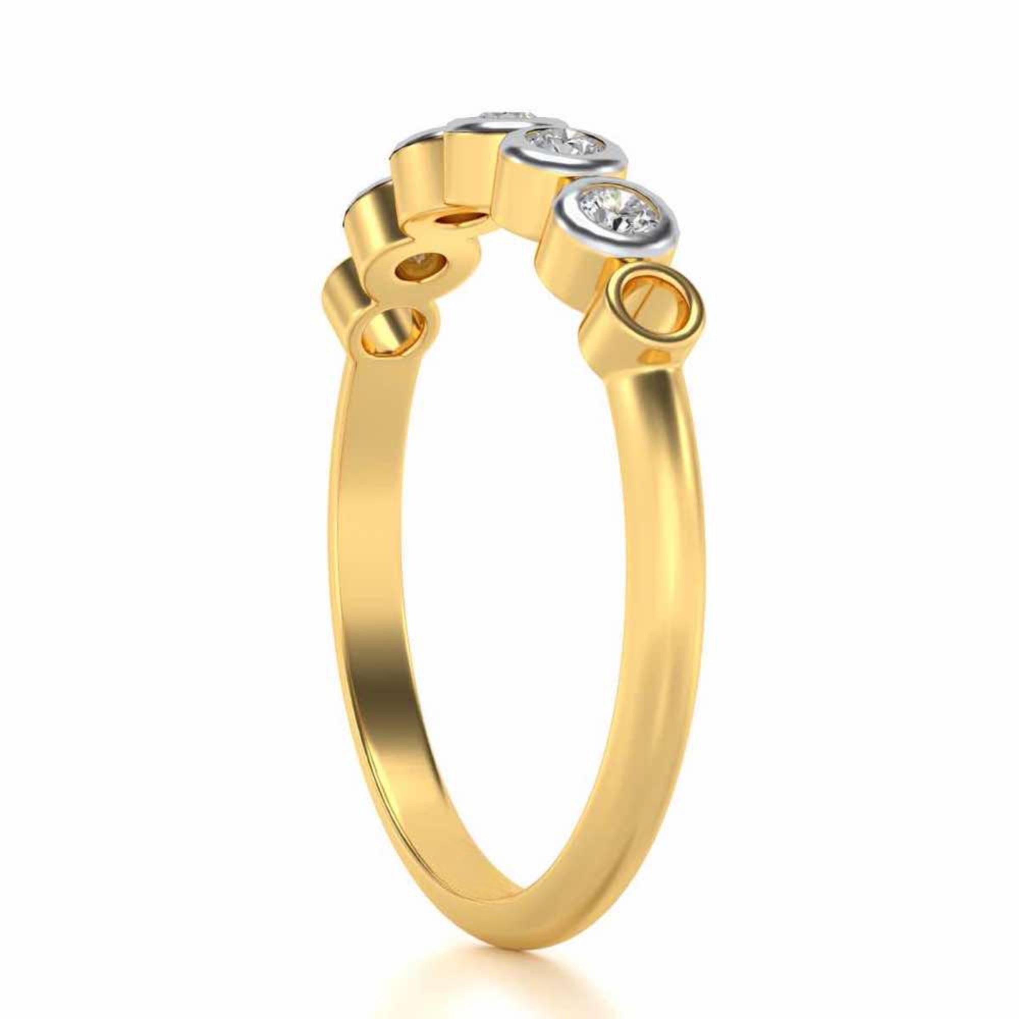 Classy 5 Diamond Band Ring