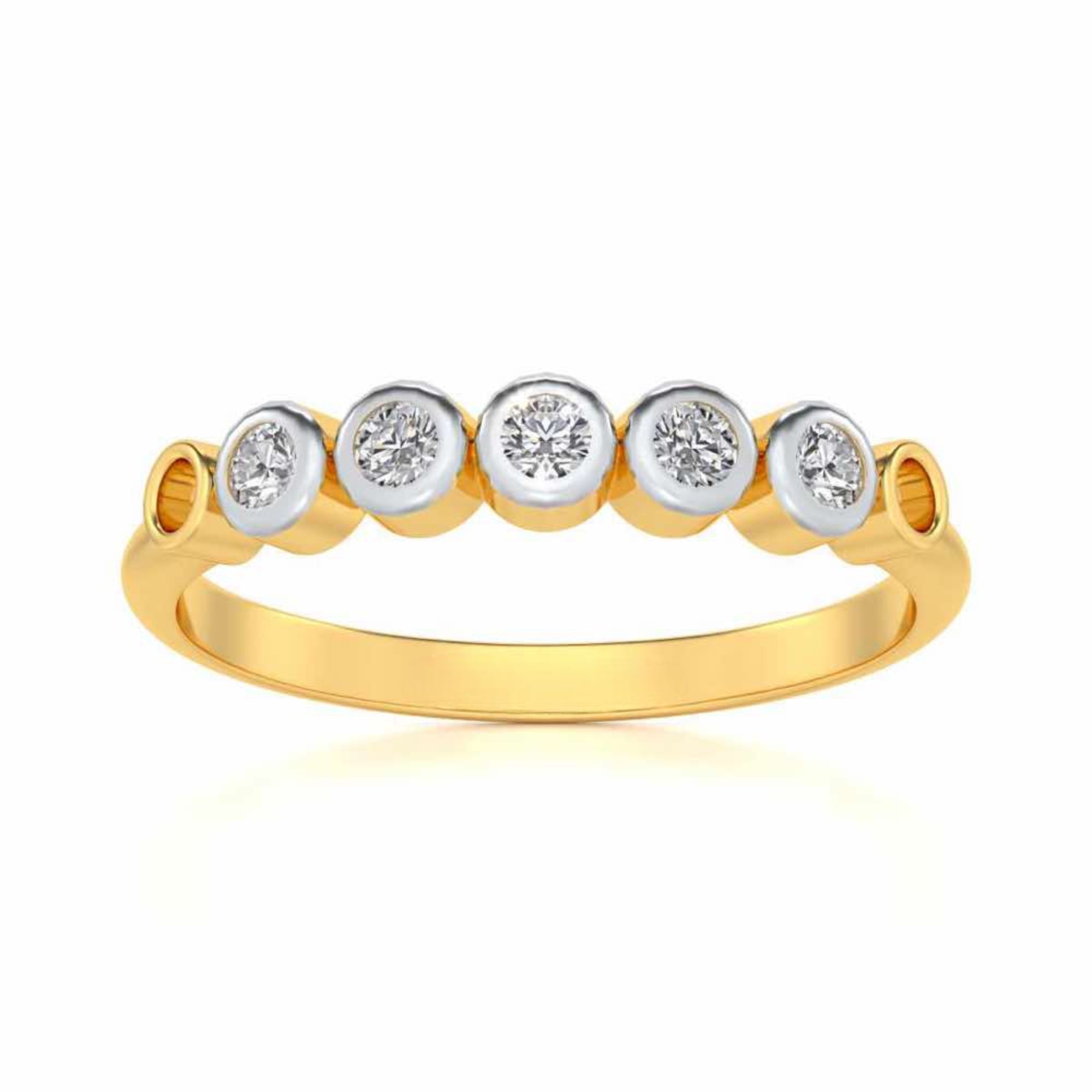 Classy 5 Diamond Band Ring