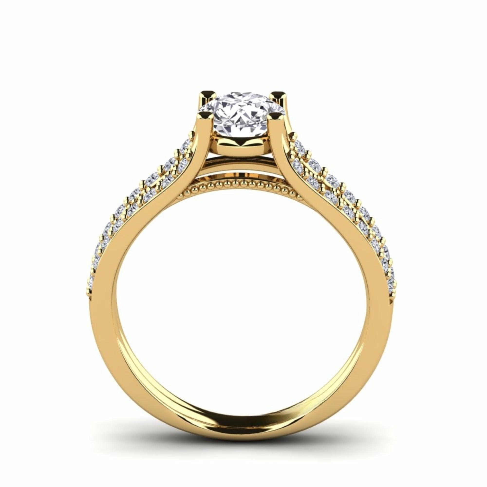 Boney Solitaire Engagement Ring