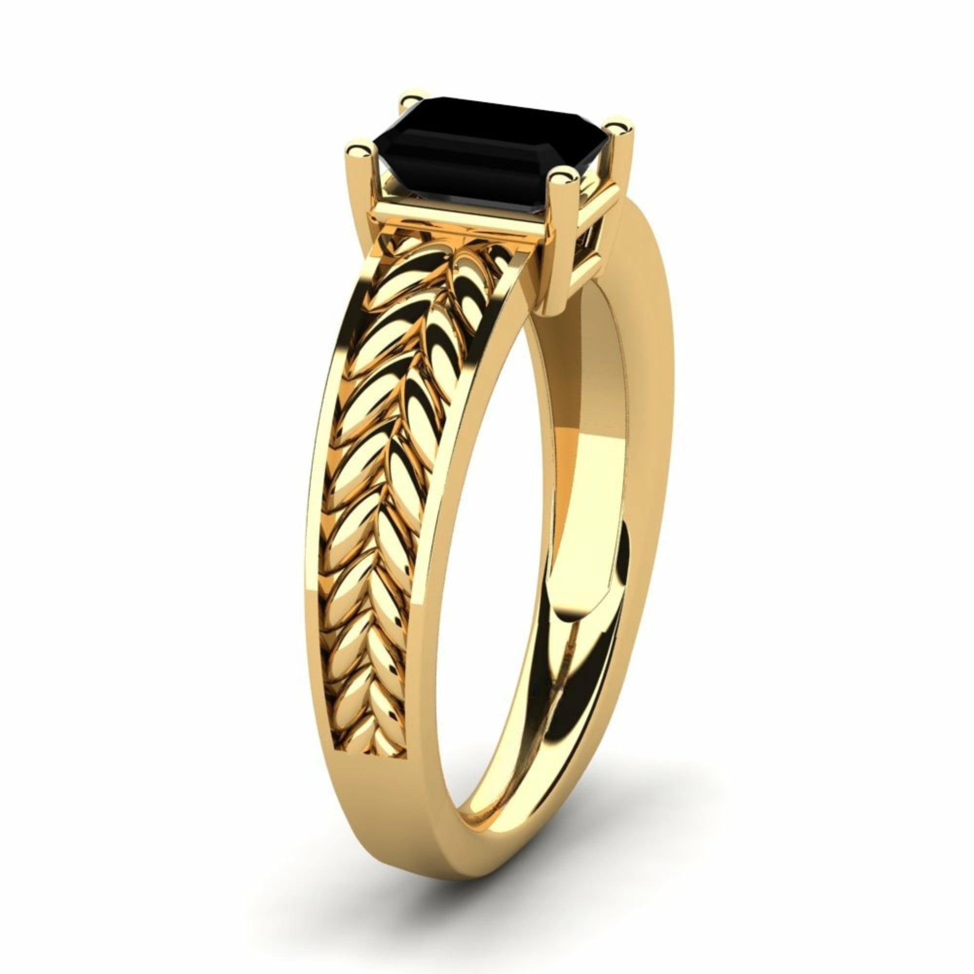 Black Frawli Engagement Ring