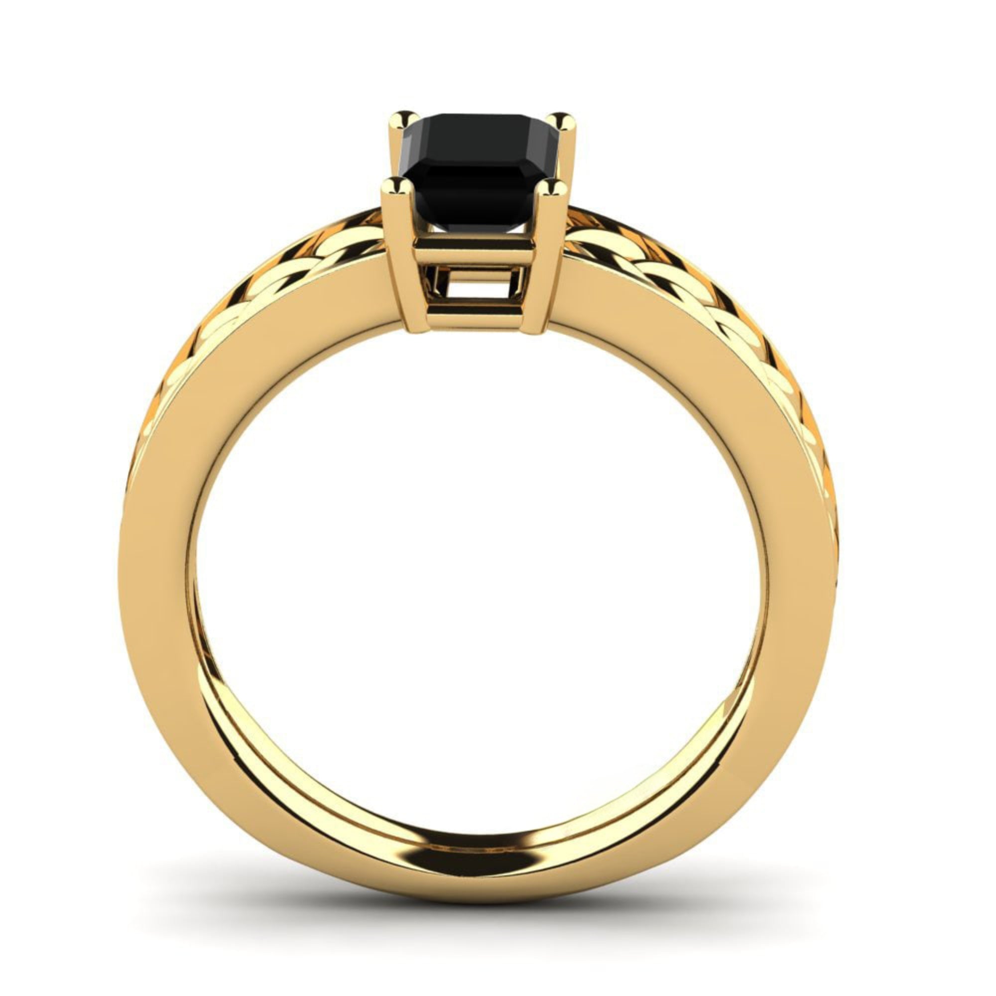 Black Frawli Engagement Ring