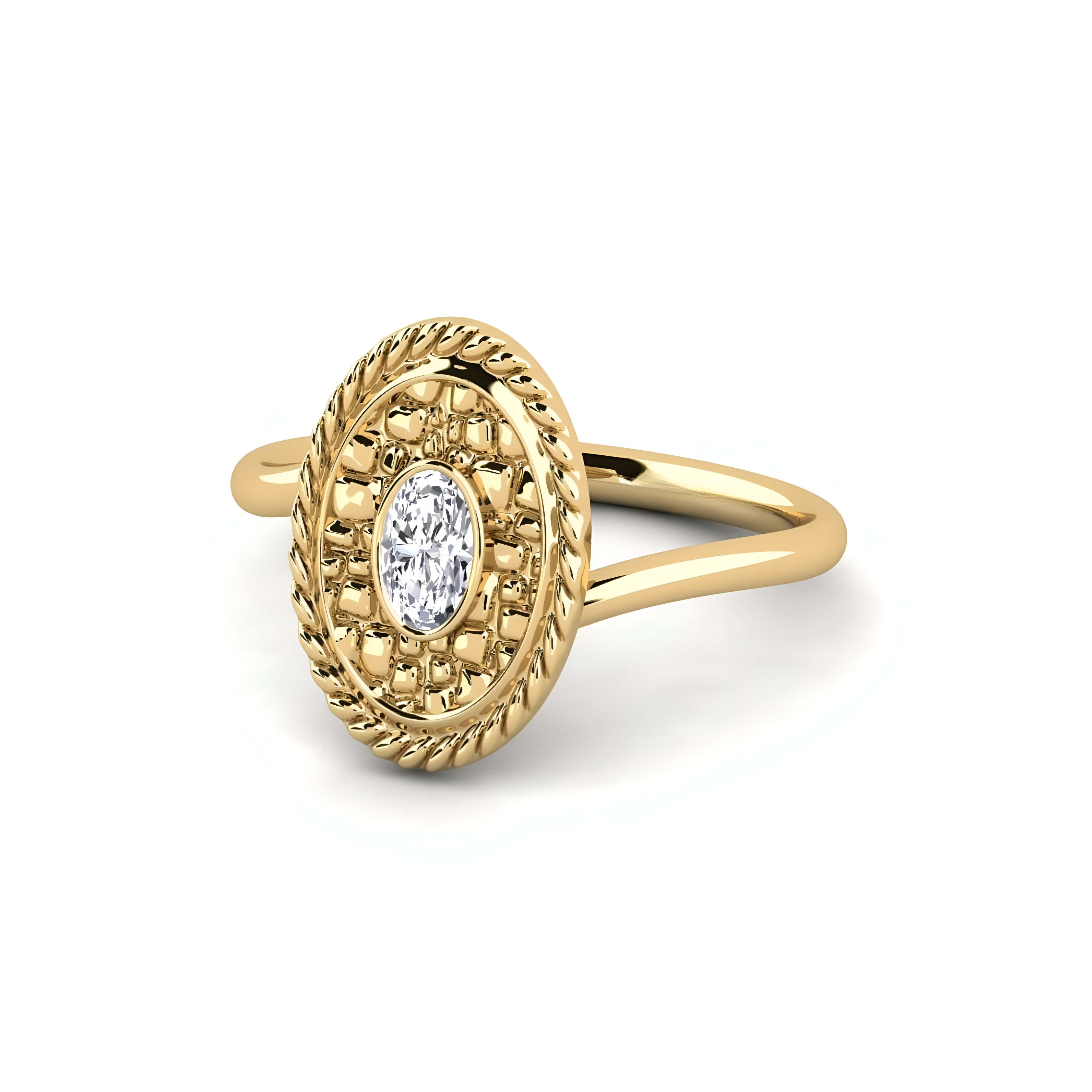 sudarium Oval Engagement Ring