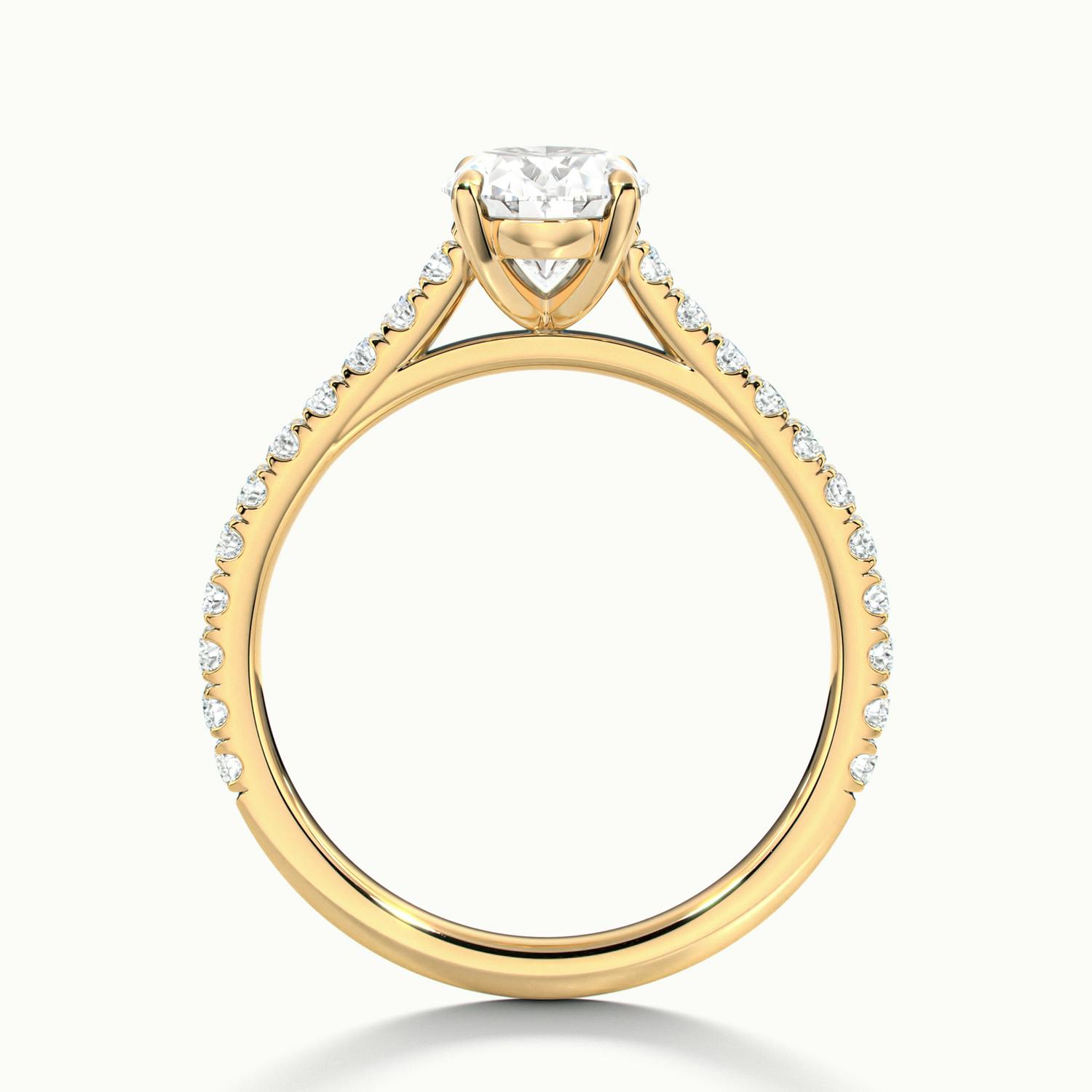 Oval Badrot Scallop Engagement Ring.