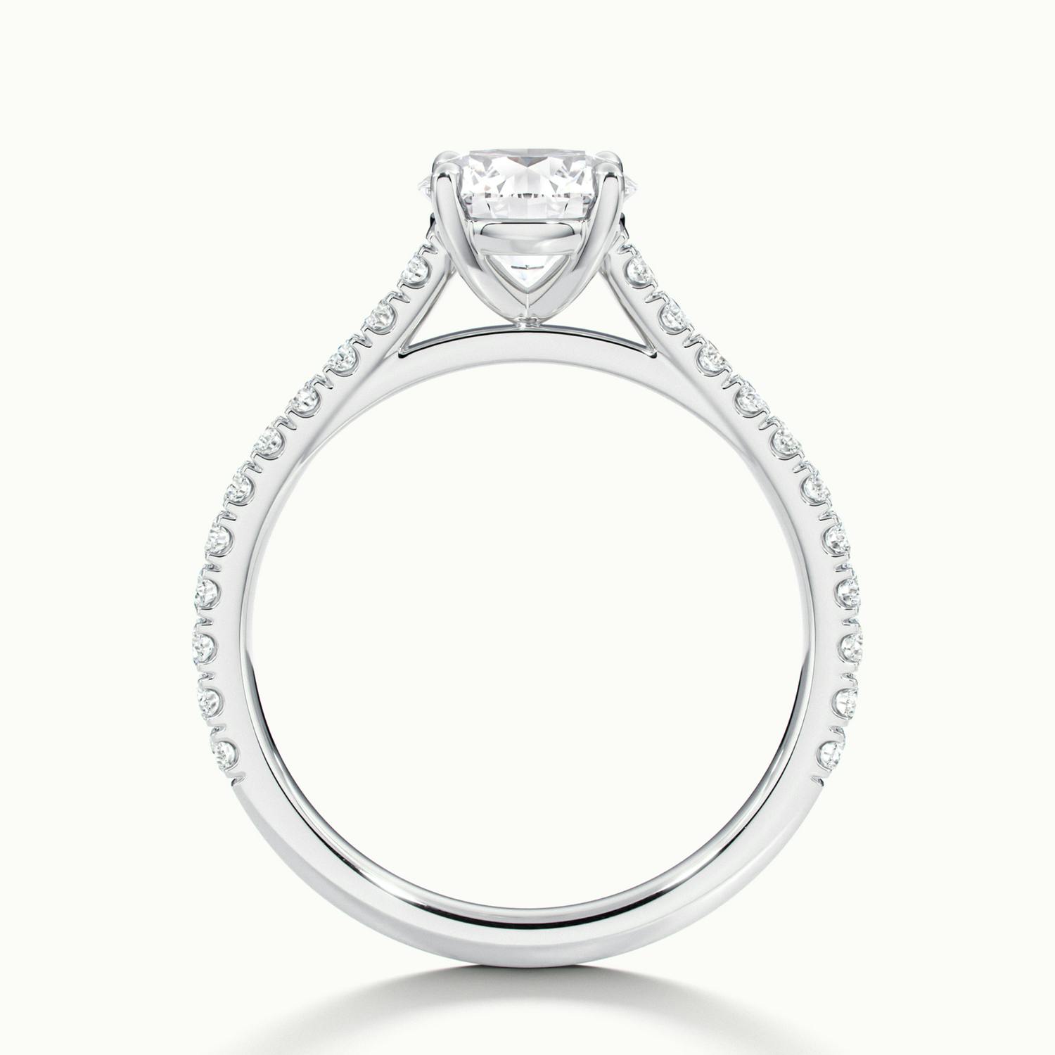 Round Badrot Scallop Engagement Ring.