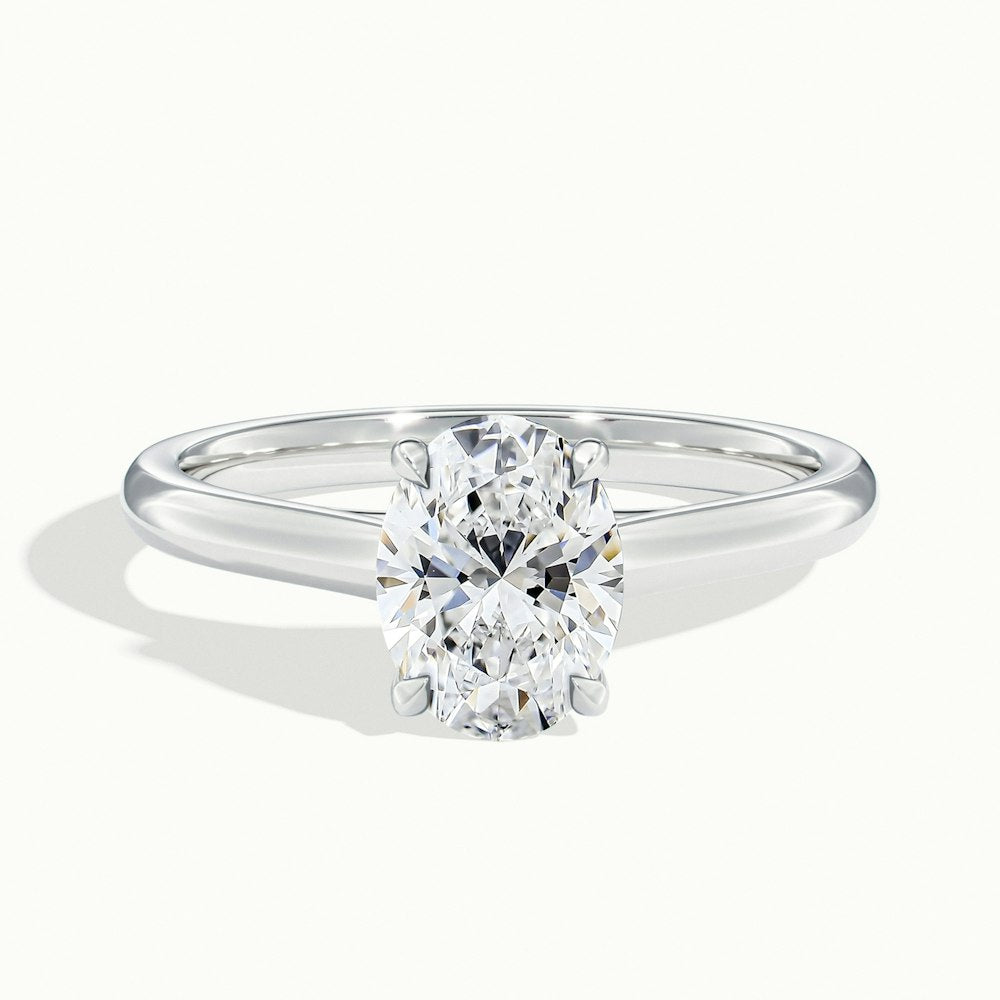 Oval Temple Engagement Ring (Oval)