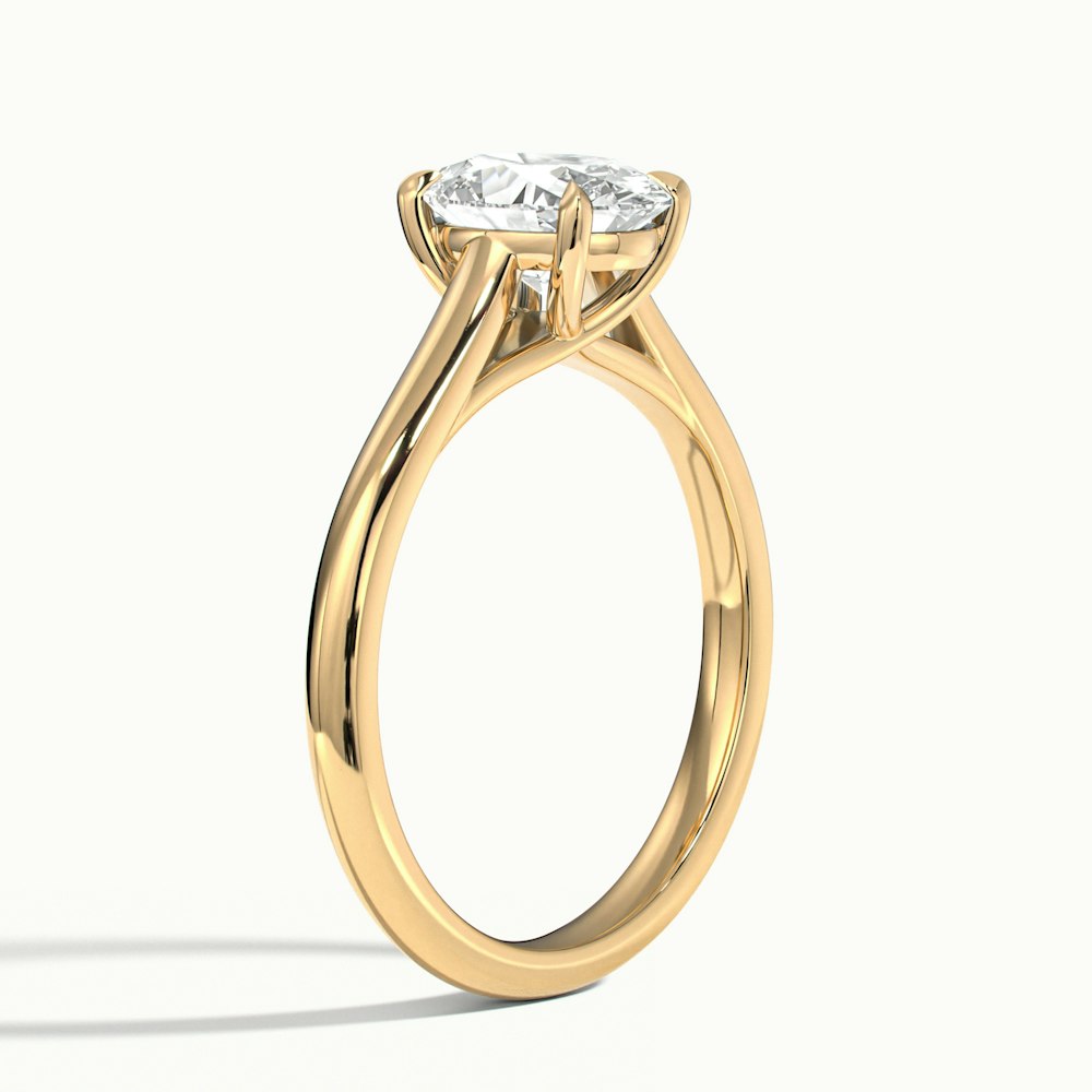 Oval Temple Engagement Ring (Oval)