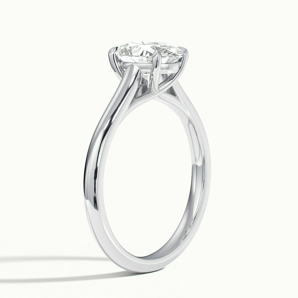 Oval Temple Engagement Ring (Oval)