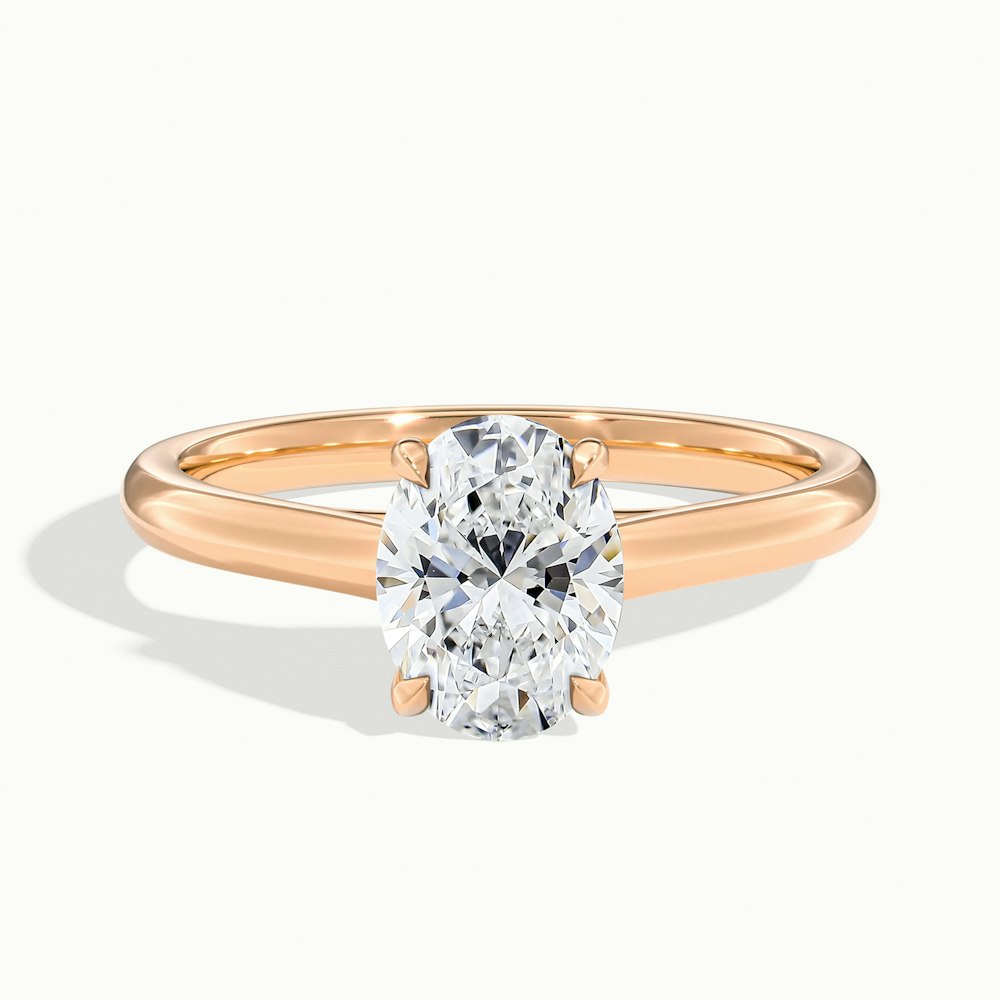 Oval Temple Engagement Ring (Oval)