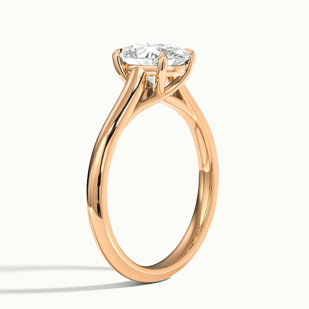 Oval Temple Engagement Ring (Oval)