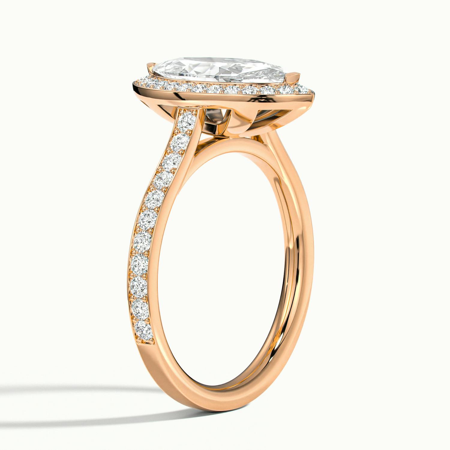 Marquise Classic Faye Halo Engagement Ring