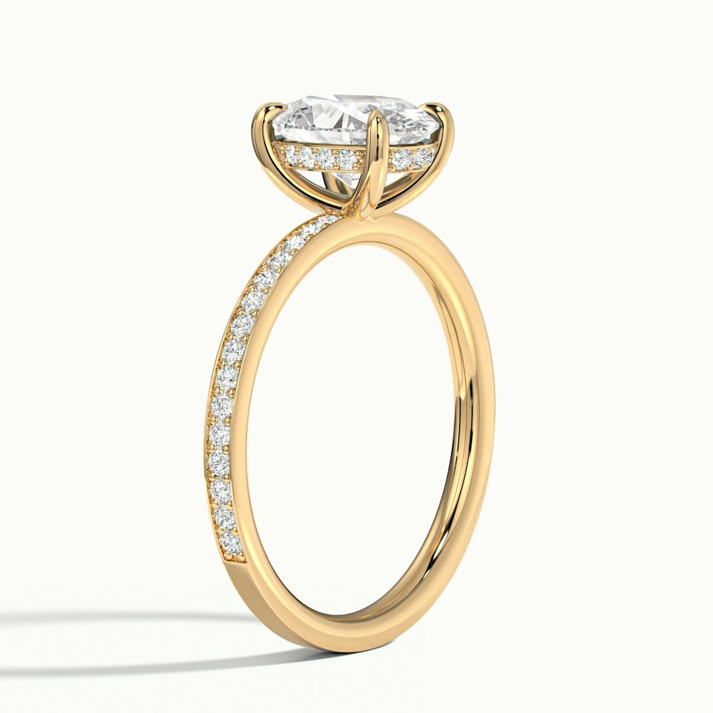 Oval Portman Pavé Engagement Ring.