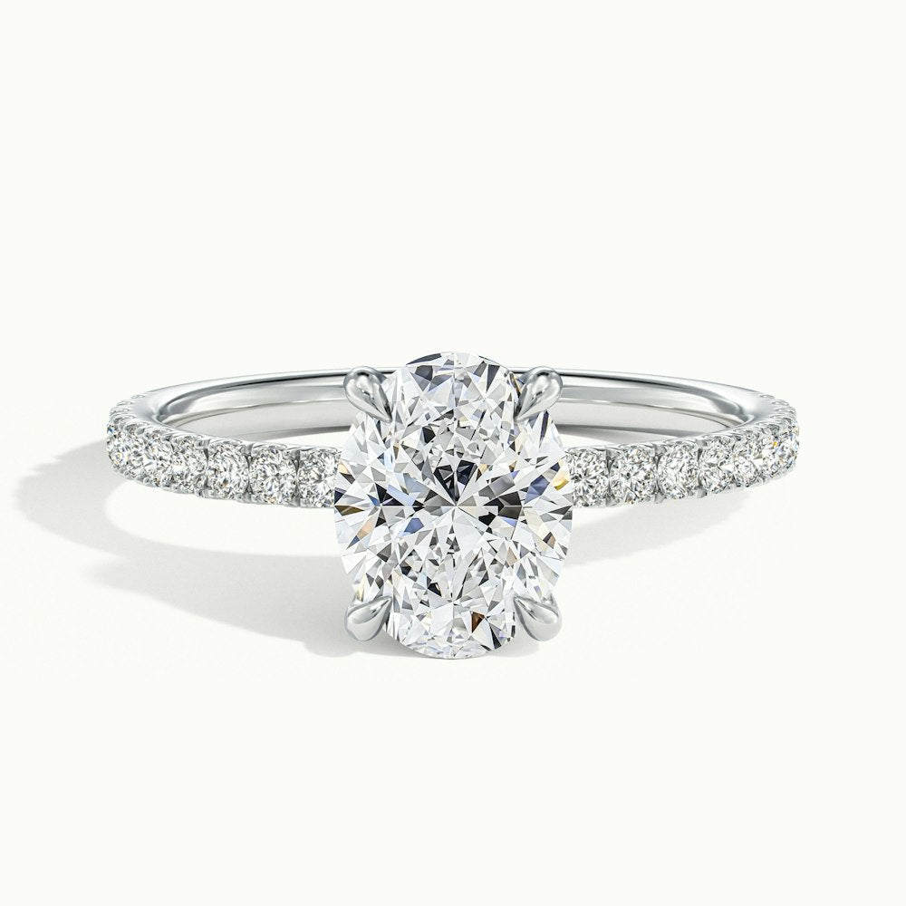 Oval Portman Scallop Engagement Ring.