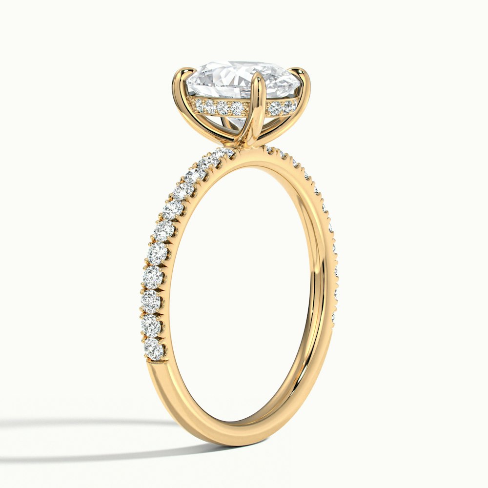 Oval Portman Scallop Engagement Ring.