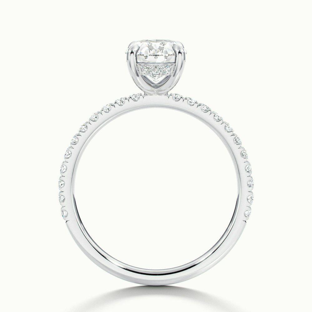 Oval Portman Scallop Engagement Ring.