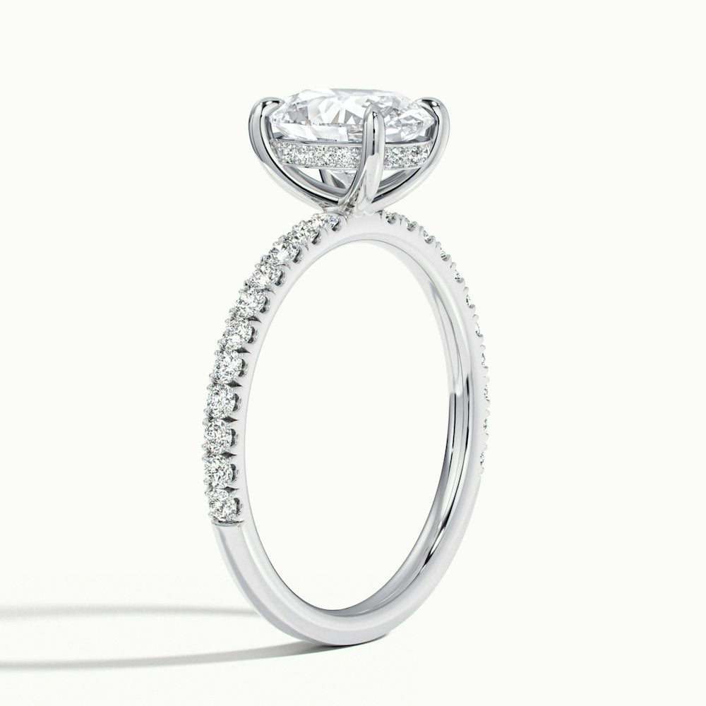 Oval Portman Scallop Engagement Ring.