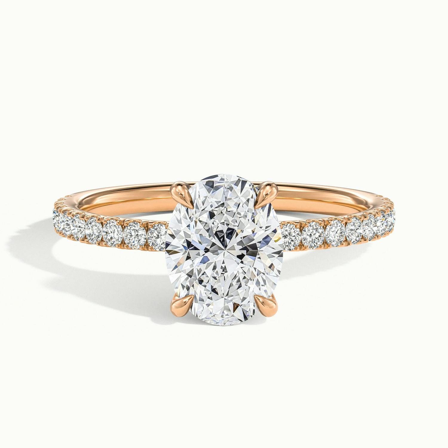 Oval Portman Scallop Engagement Ring.