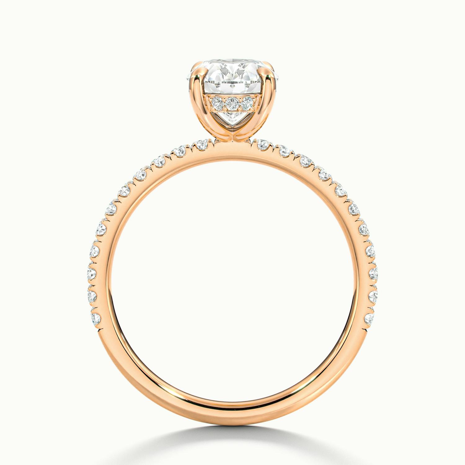 Oval Portman Scallop Engagement Ring.