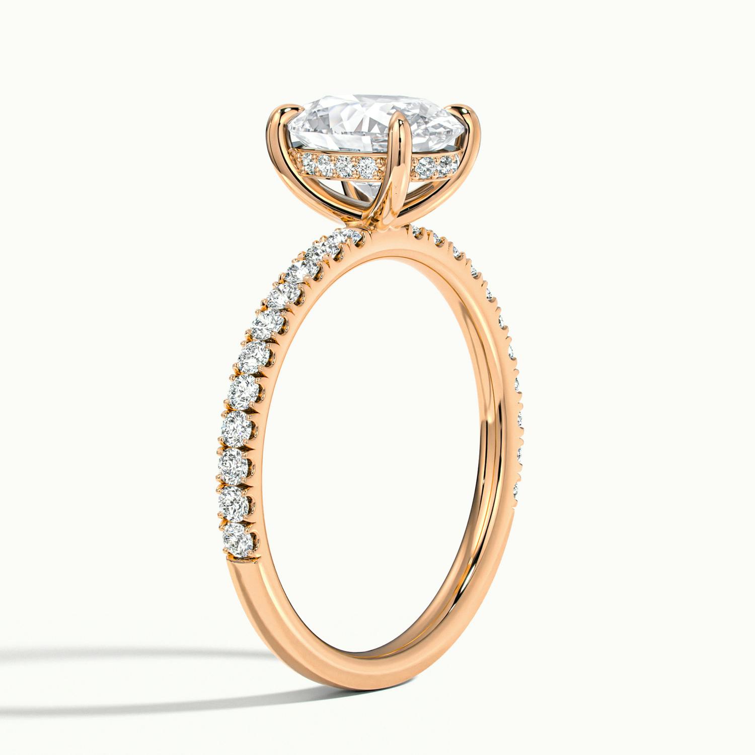 Oval Portman Scallop Engagement Ring.