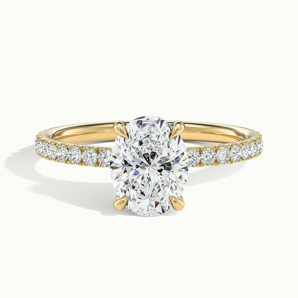 Oval Portman Scallop Engagement Ring.