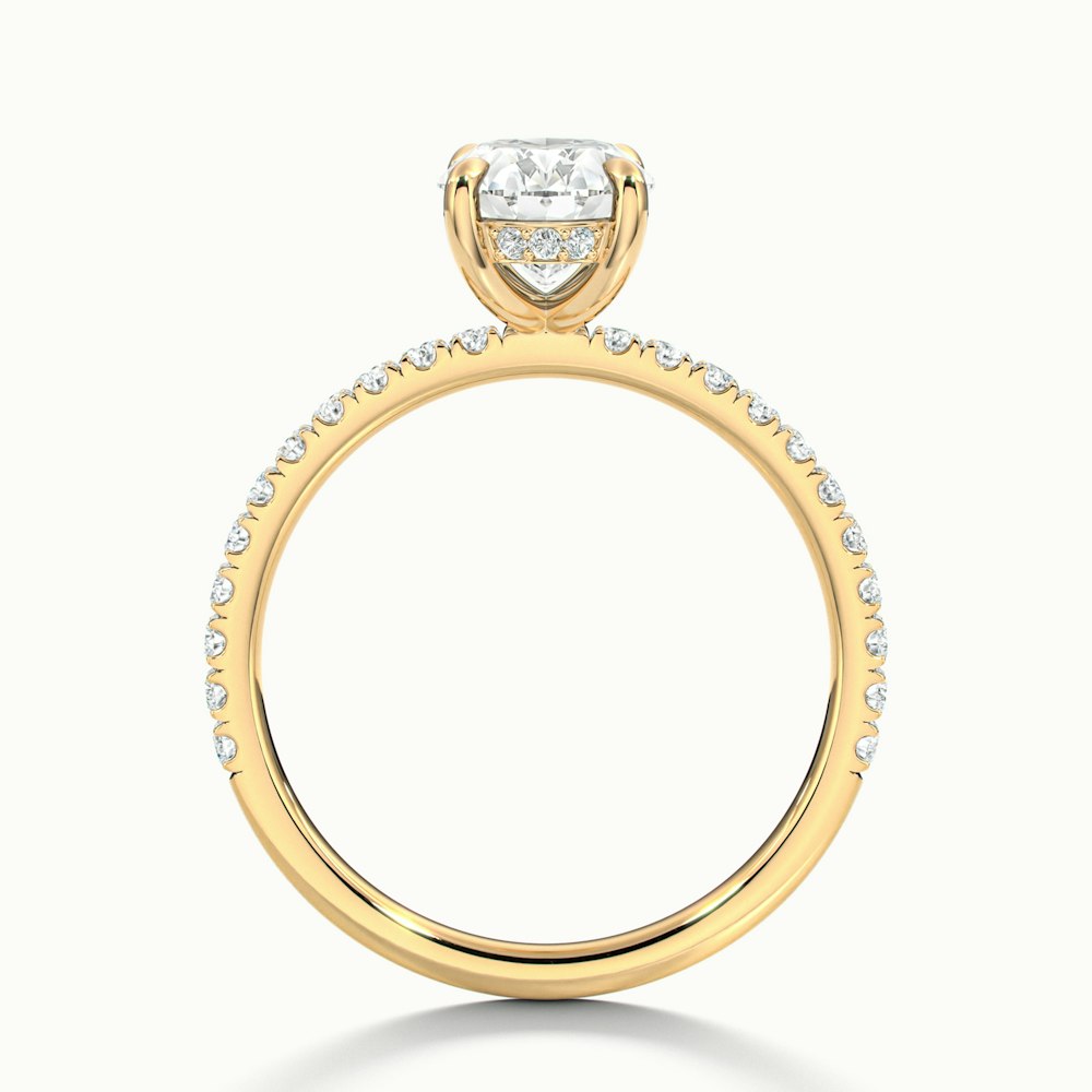 Oval Portman Scallop Engagement Ring.