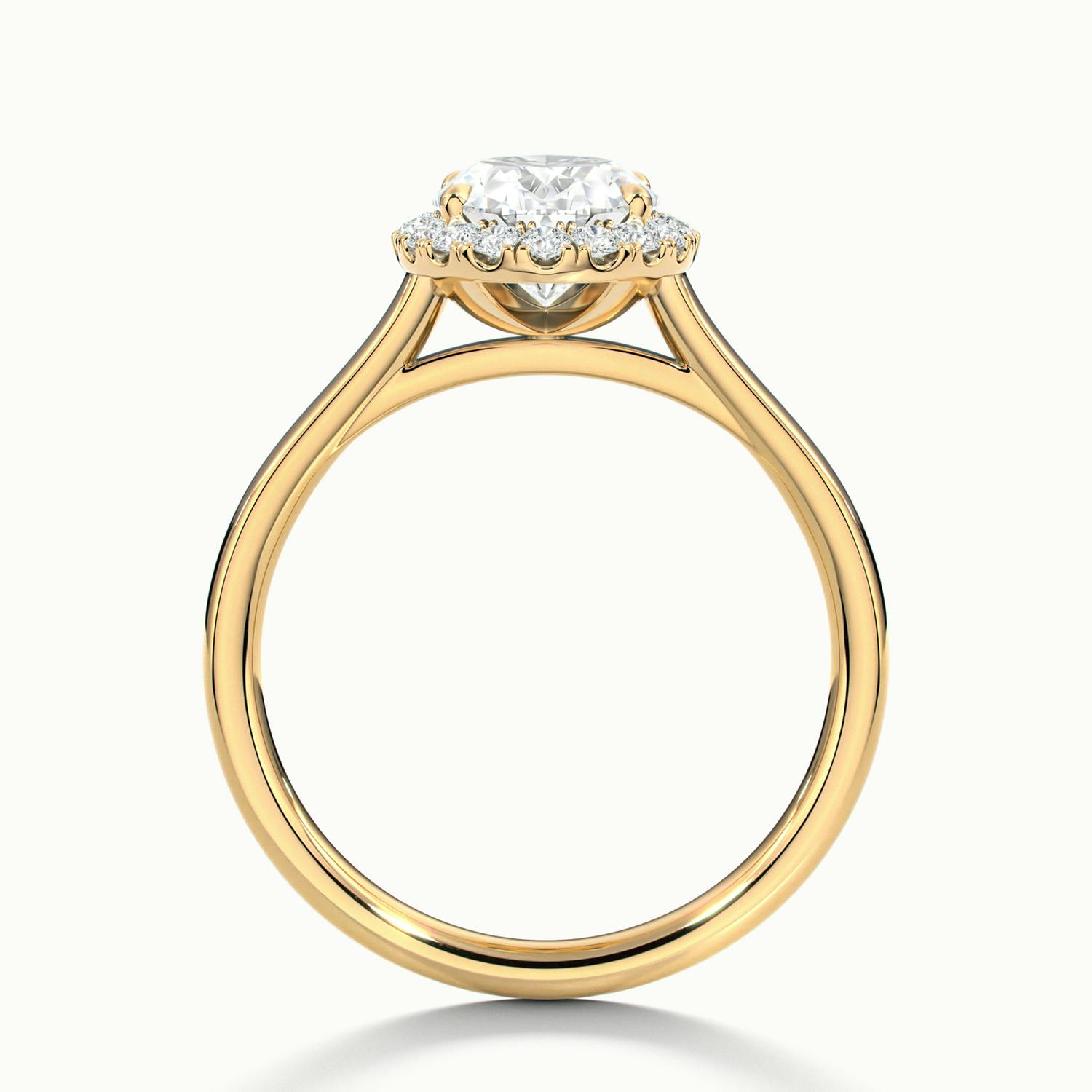 Oval Oberon Plain Engagement Ring.