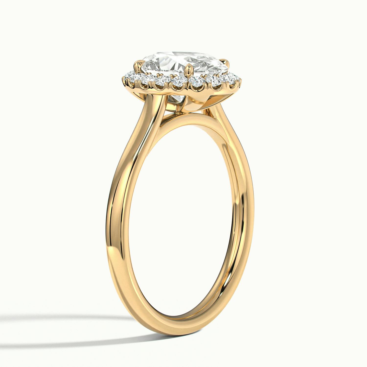 Oval Oberon Plain Engagement Ring.